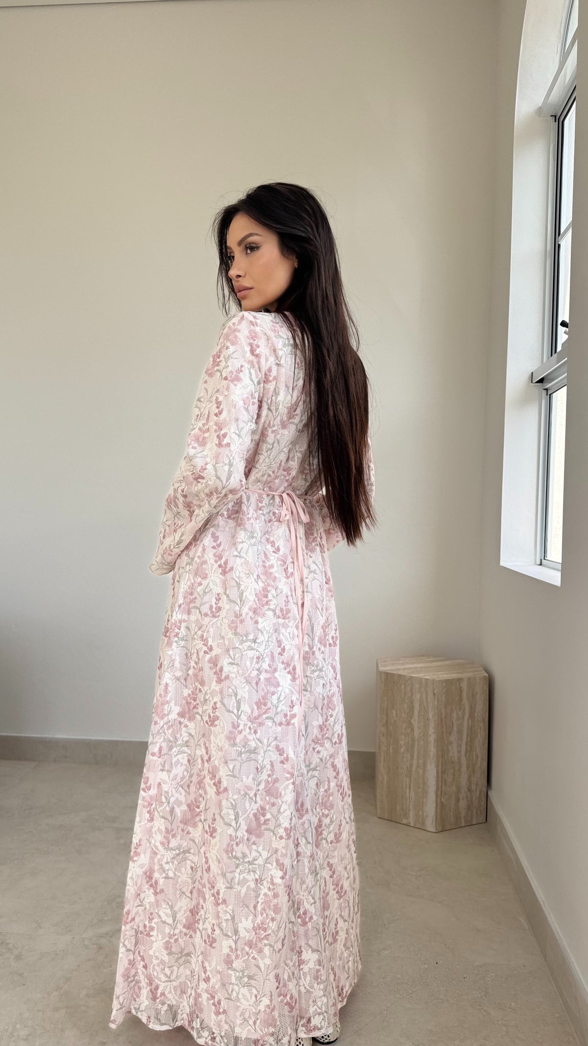 Floral lace maxi