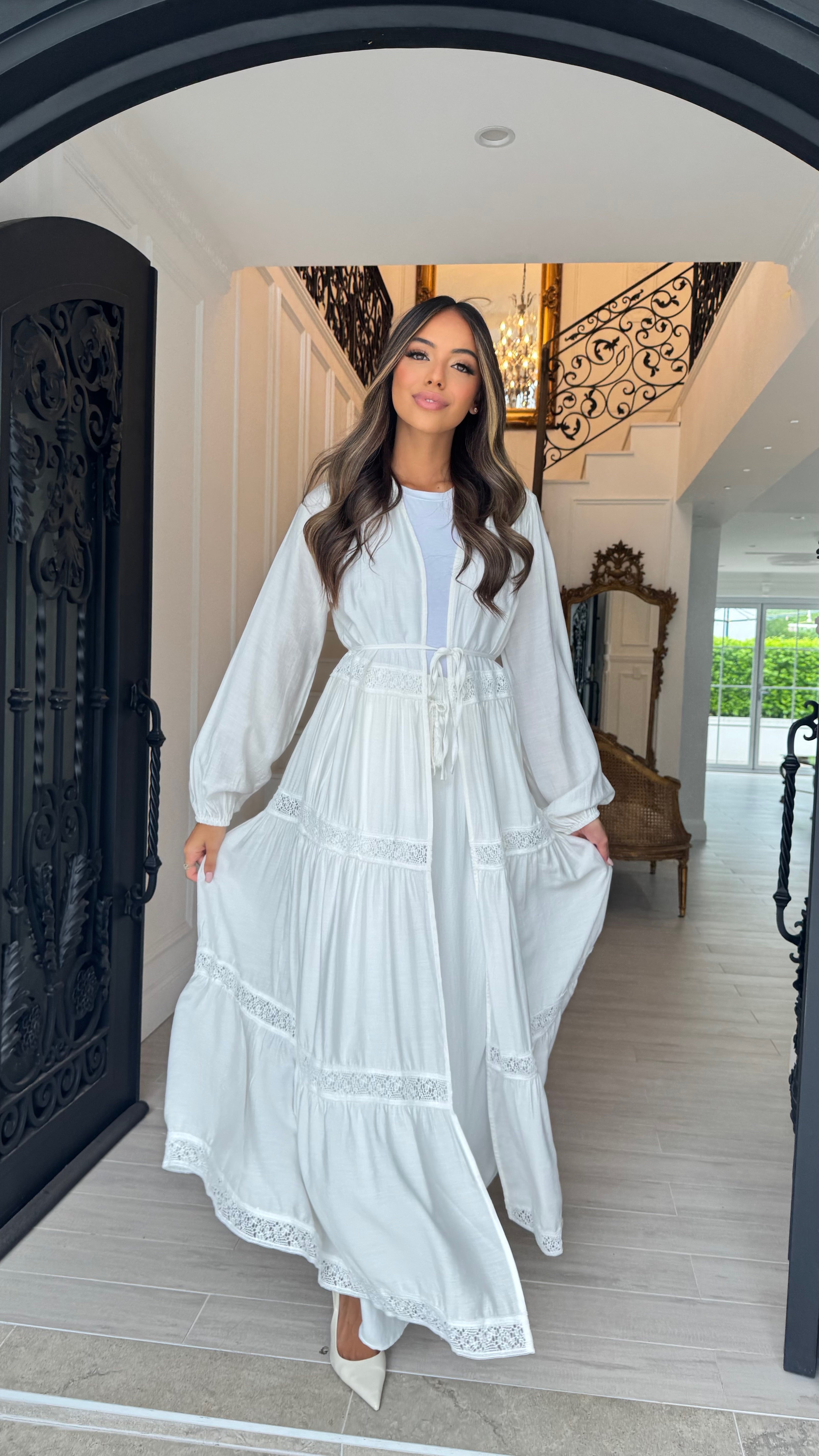 Alira Lace Detail Cape