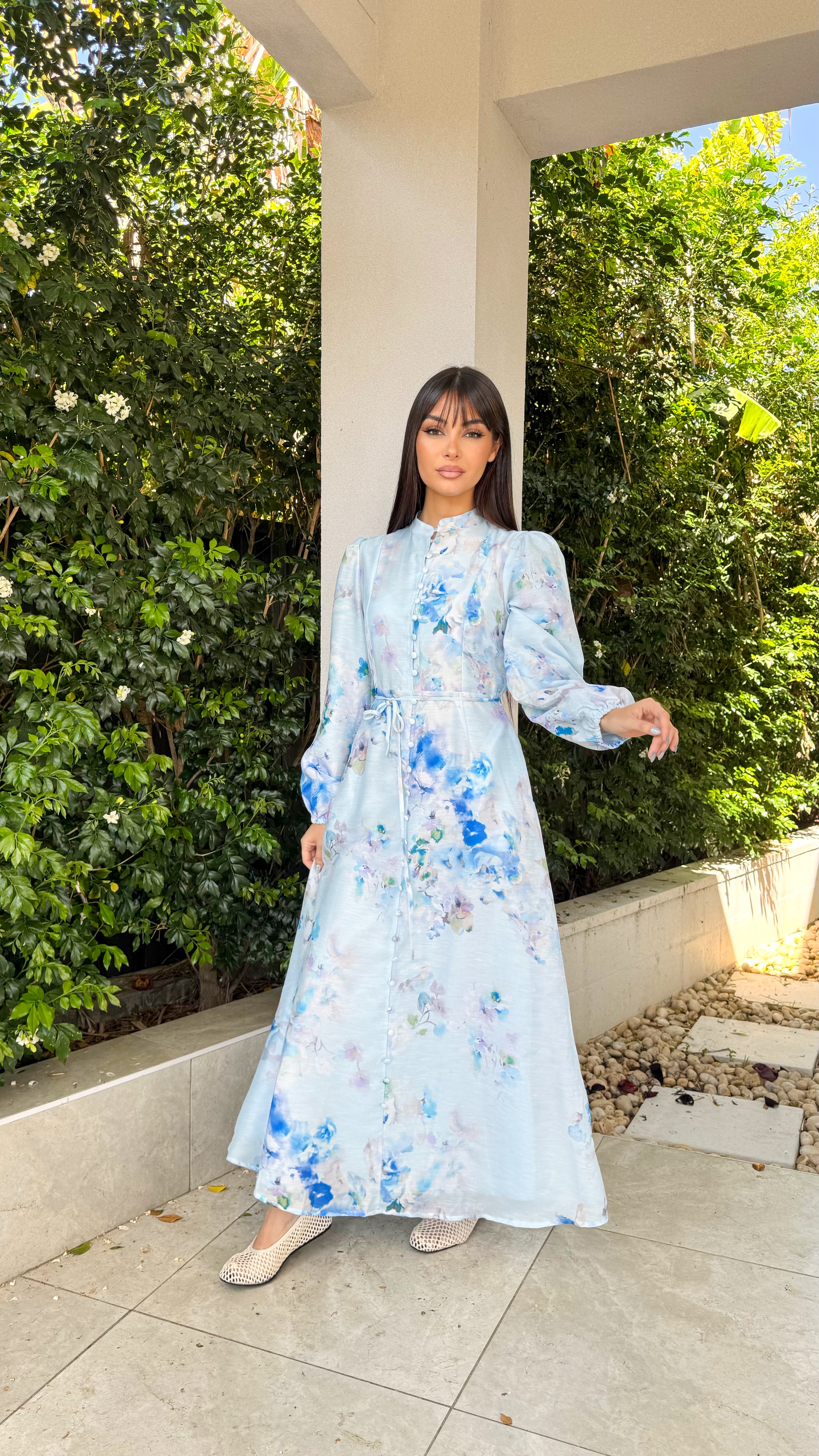 Beauty blue dress