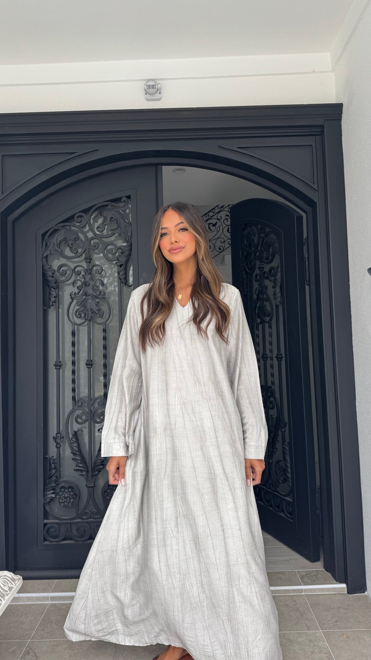 Textured Spring abaya