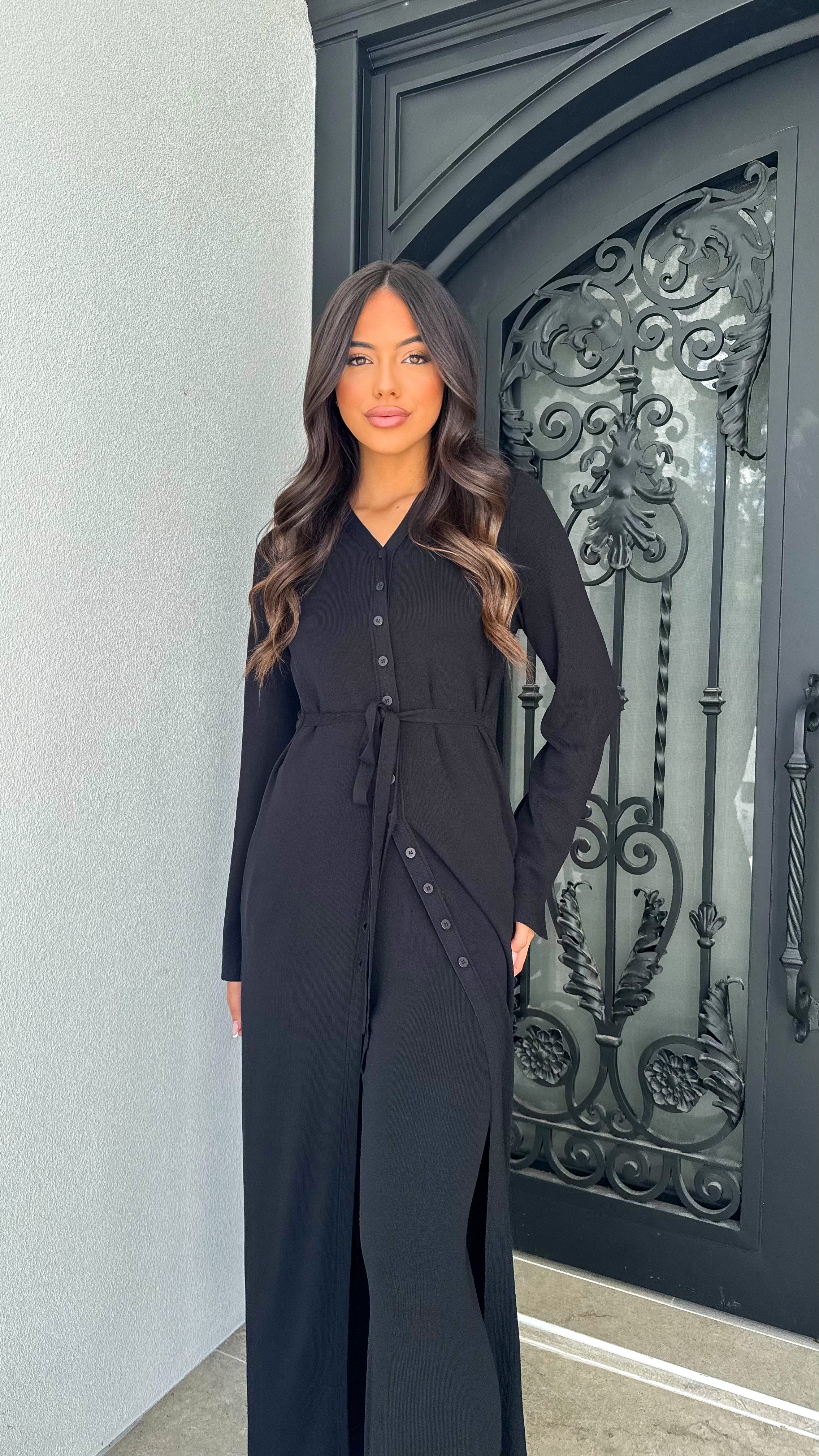Fine knit Cardigan Set