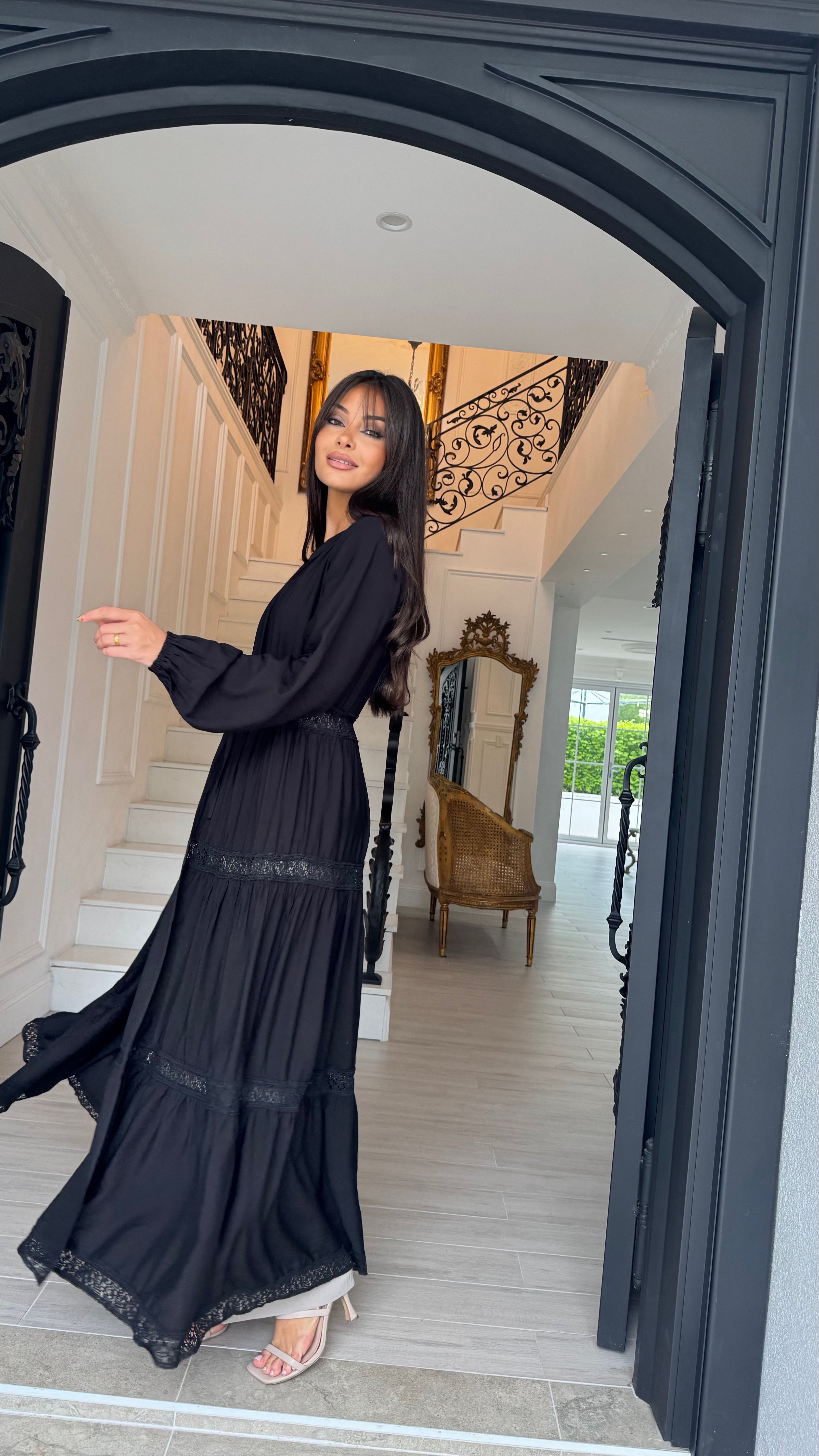 Alira Lace Detail Cape