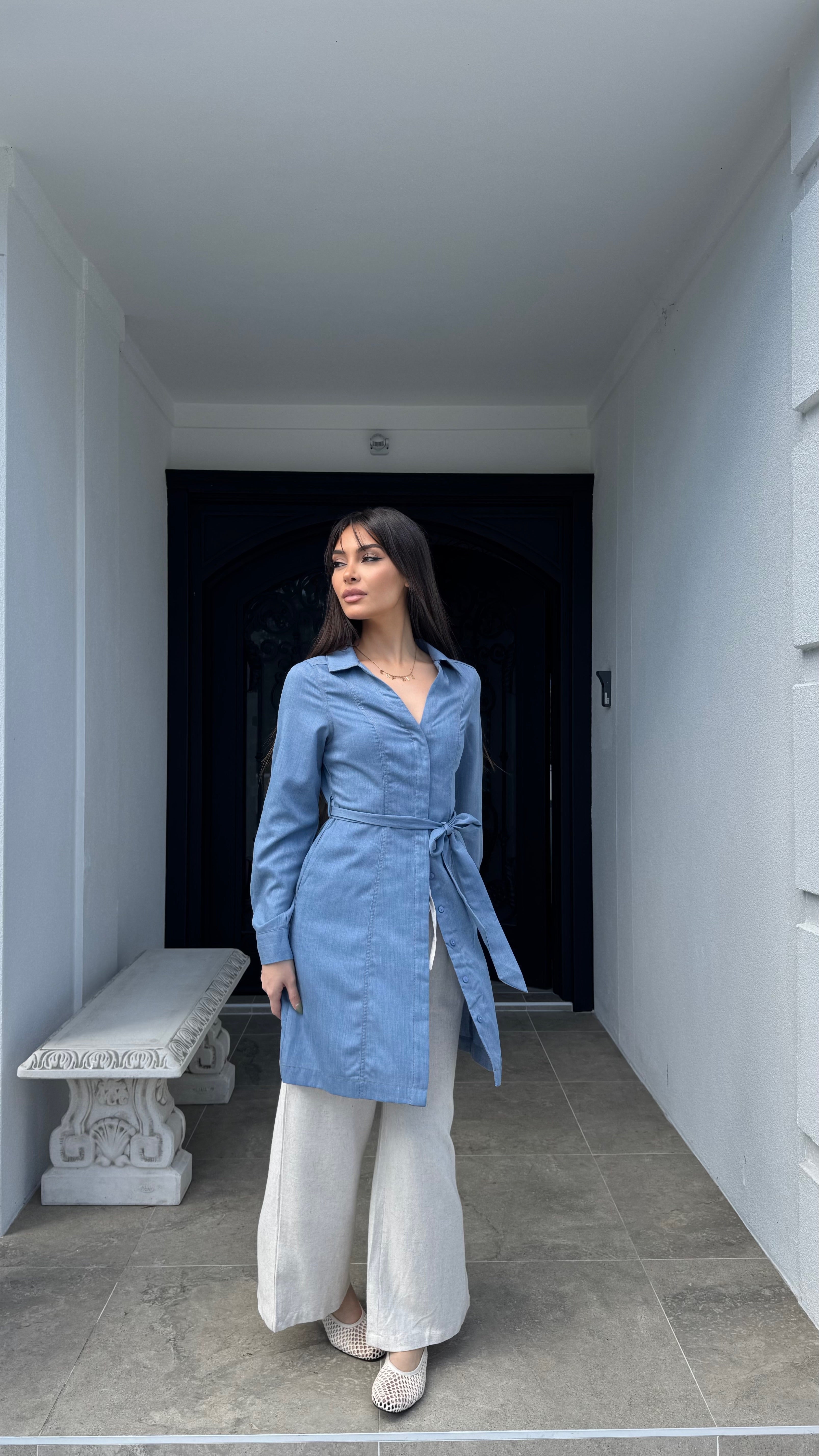 Chambray tunic