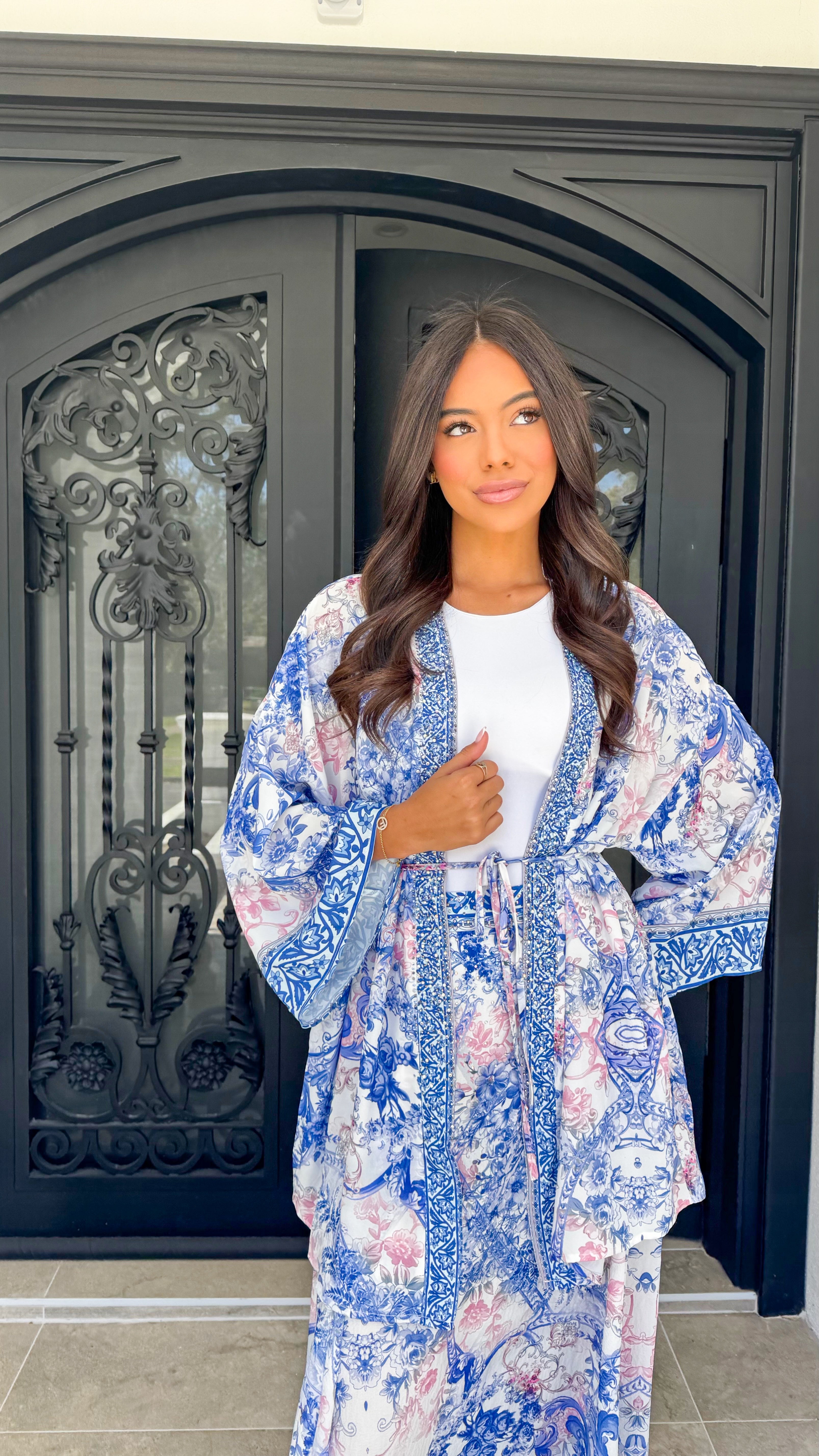 Florence Embellished cape