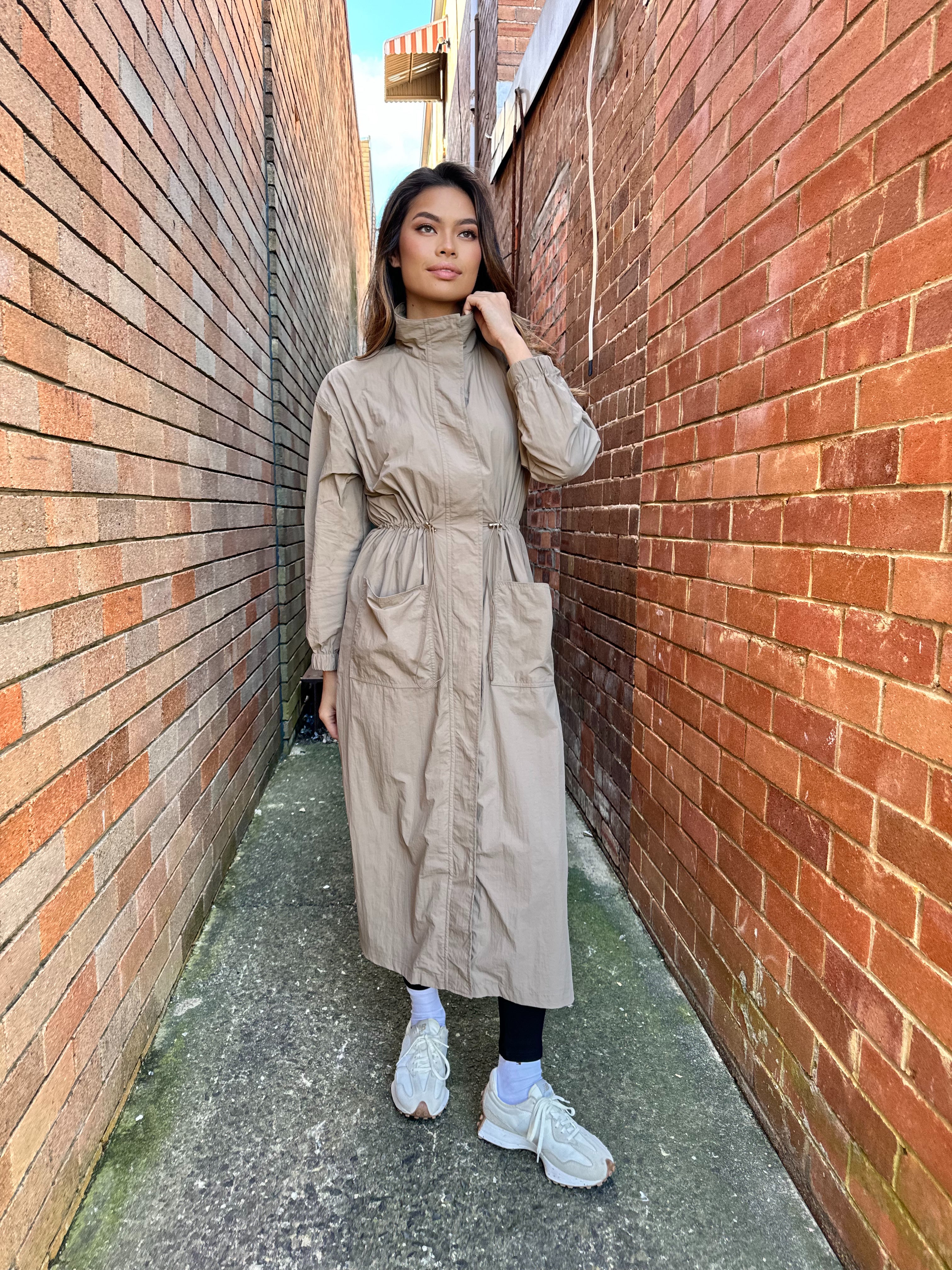 Longline Trench Dress