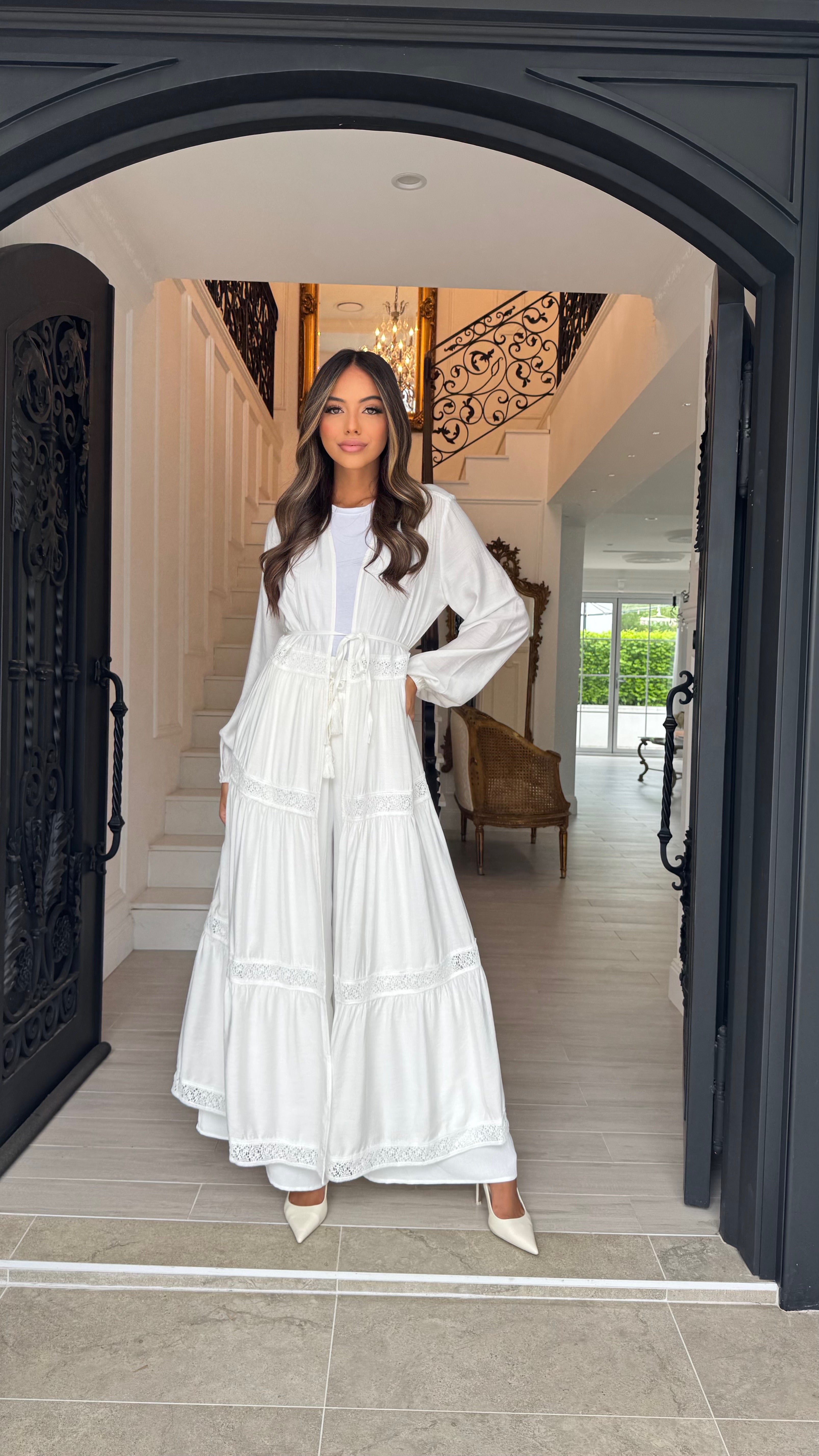 Alira Lace Detail Cape