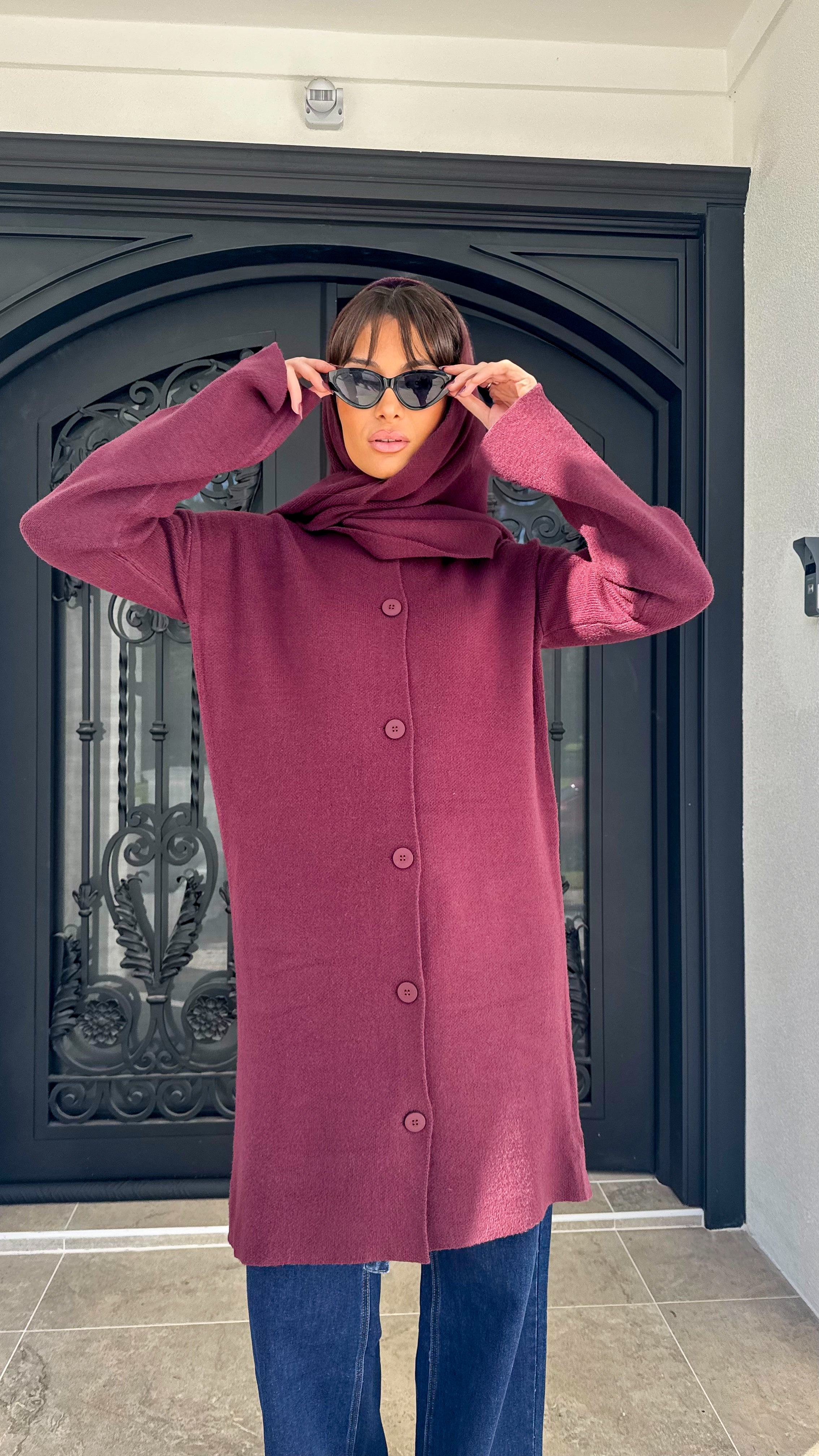 Sara Scarf Knit Cardigan
