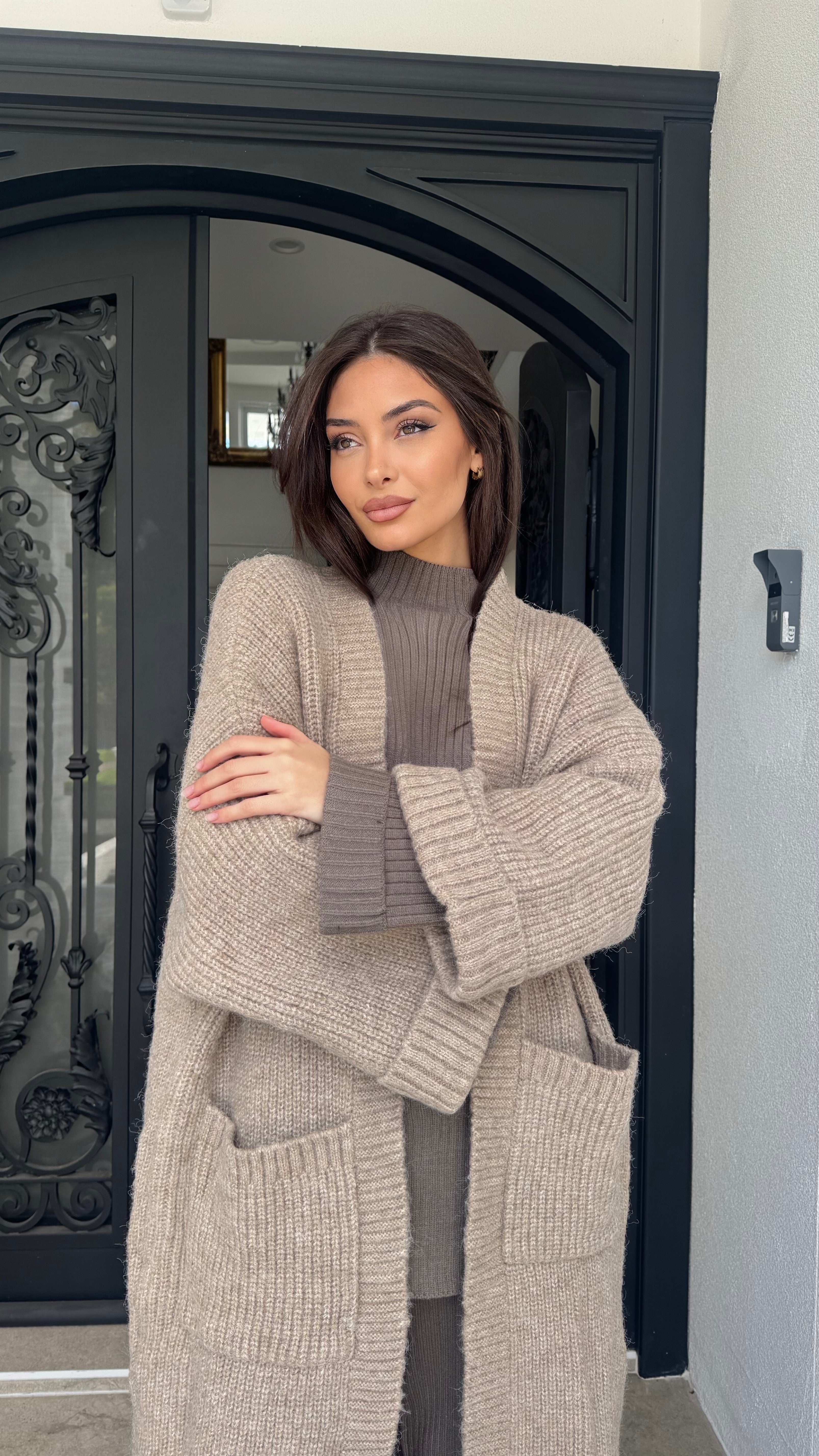 Chunky knit cardigan