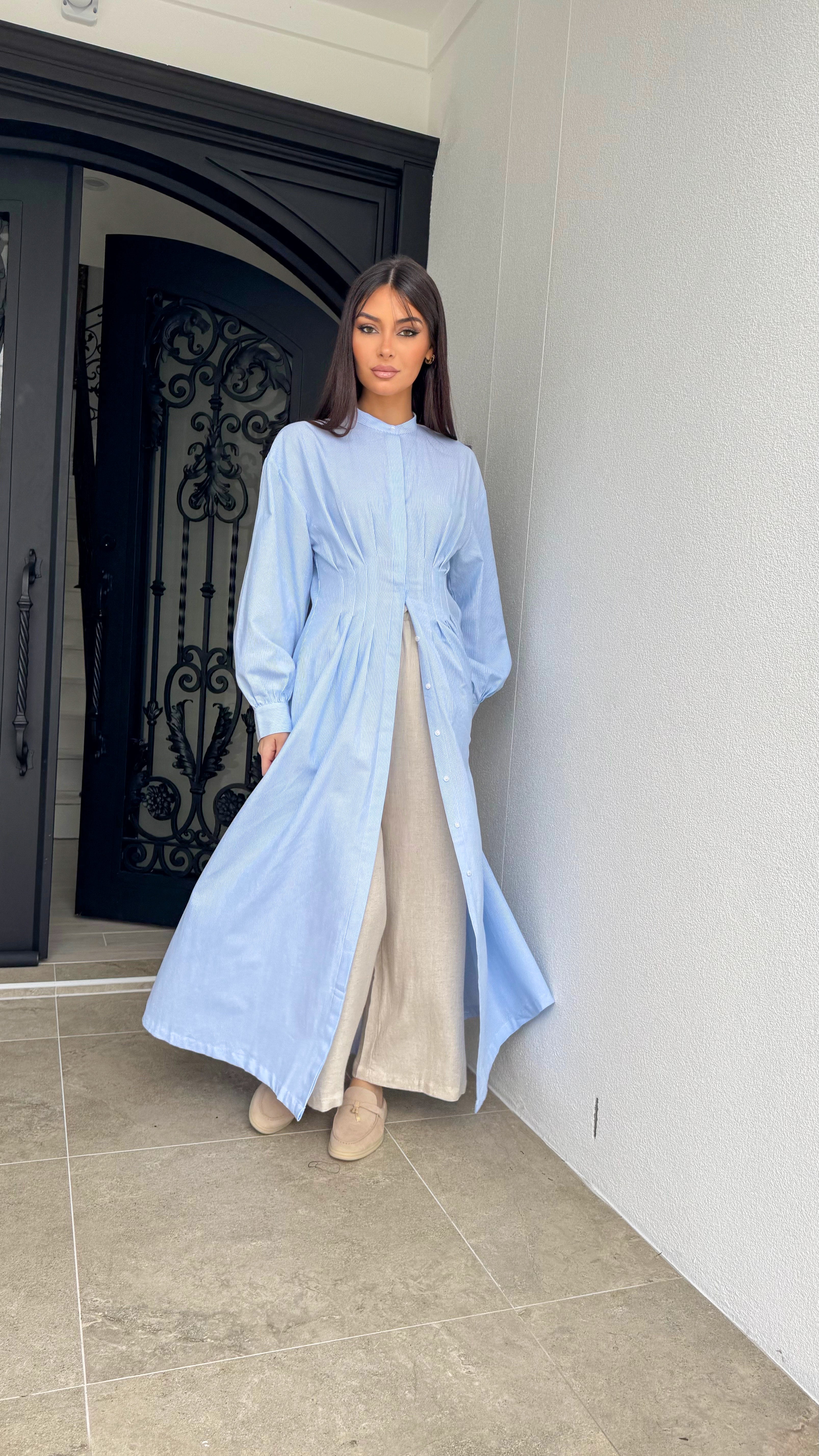 Pinstripe maxi