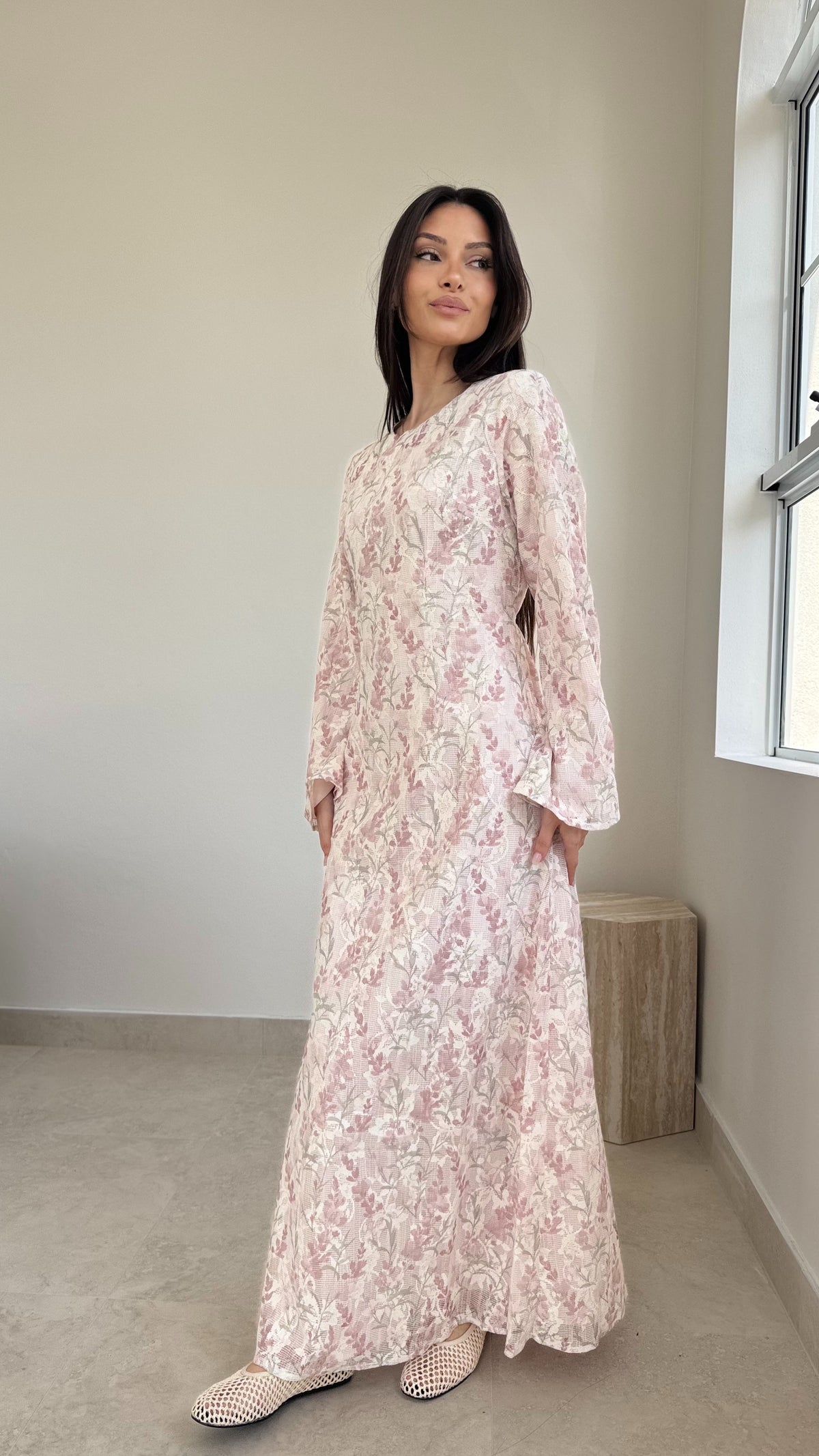 Floral lace maxi