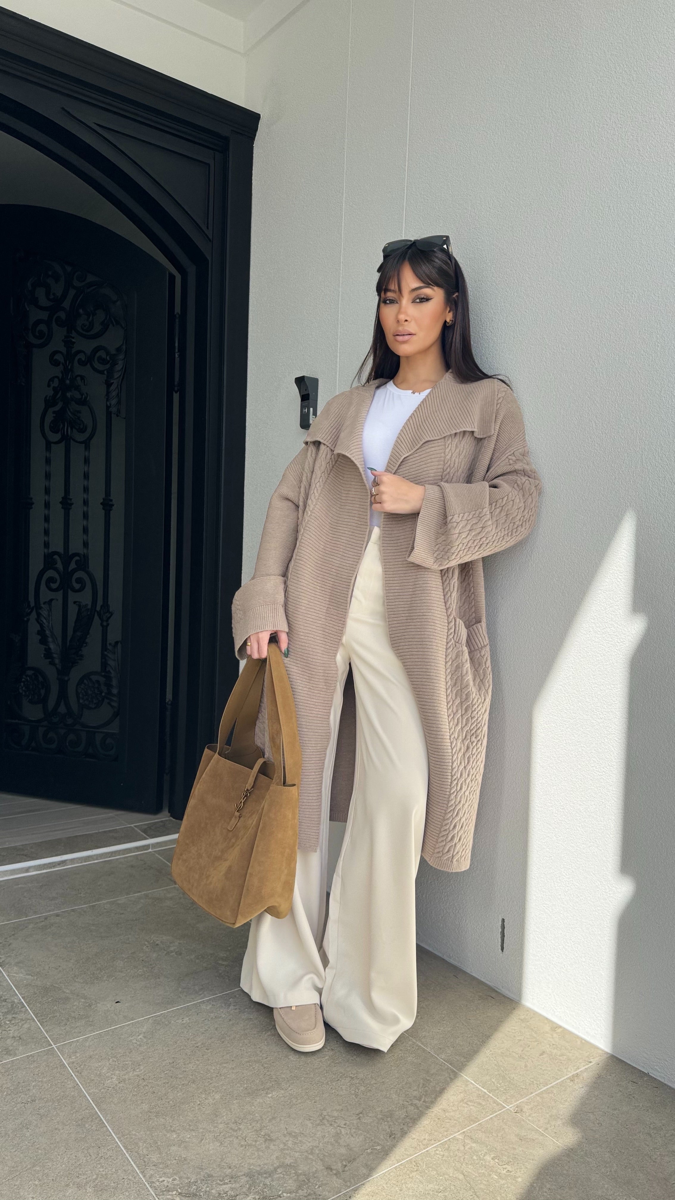 Pattern Knit Cardigan