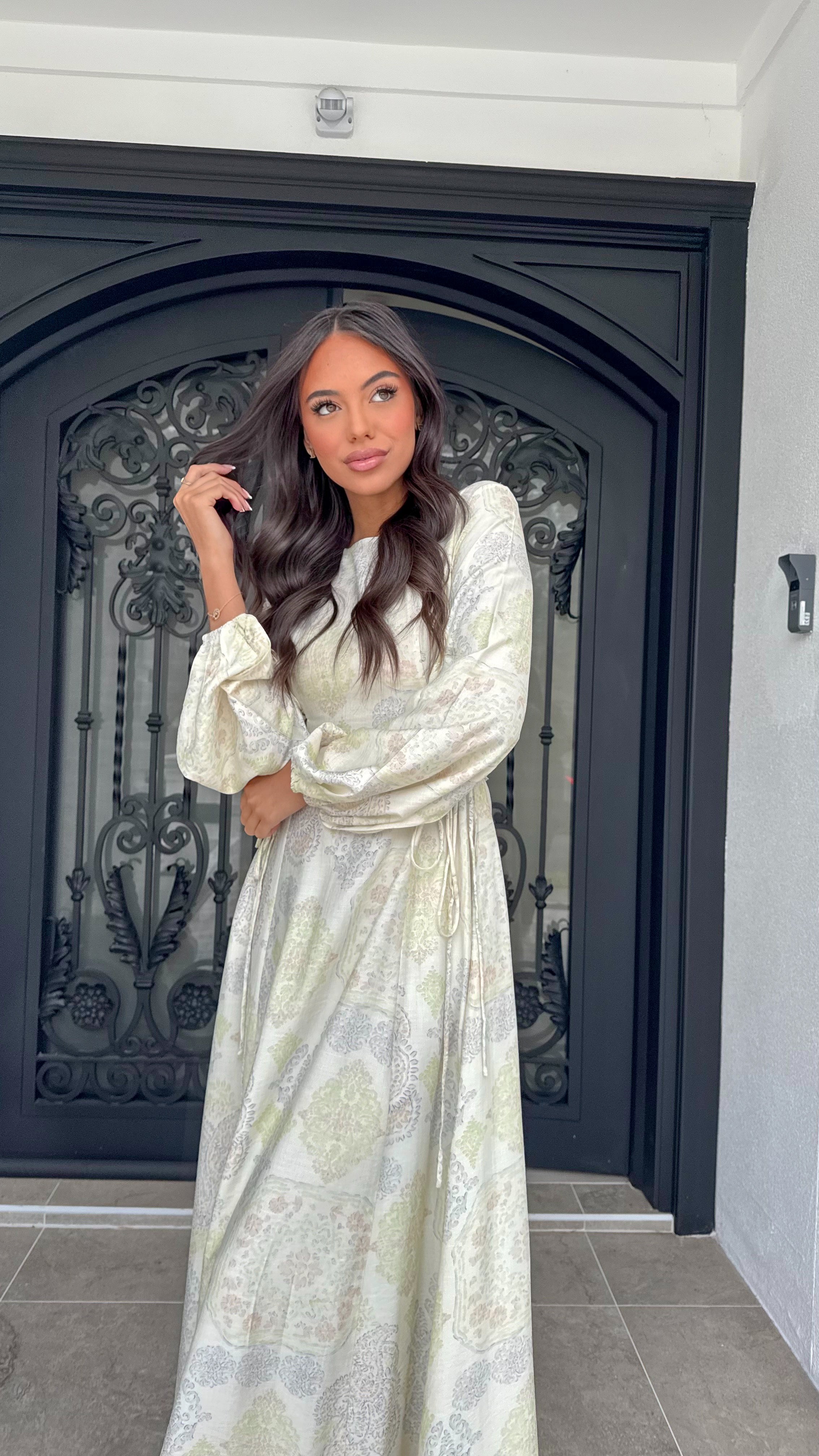 Lamour side tie maxi