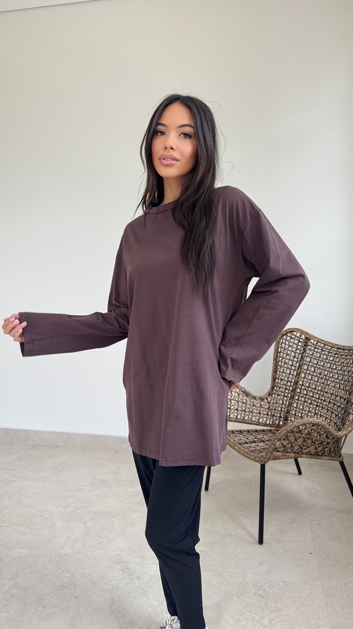 Relaxed long sleeve tee