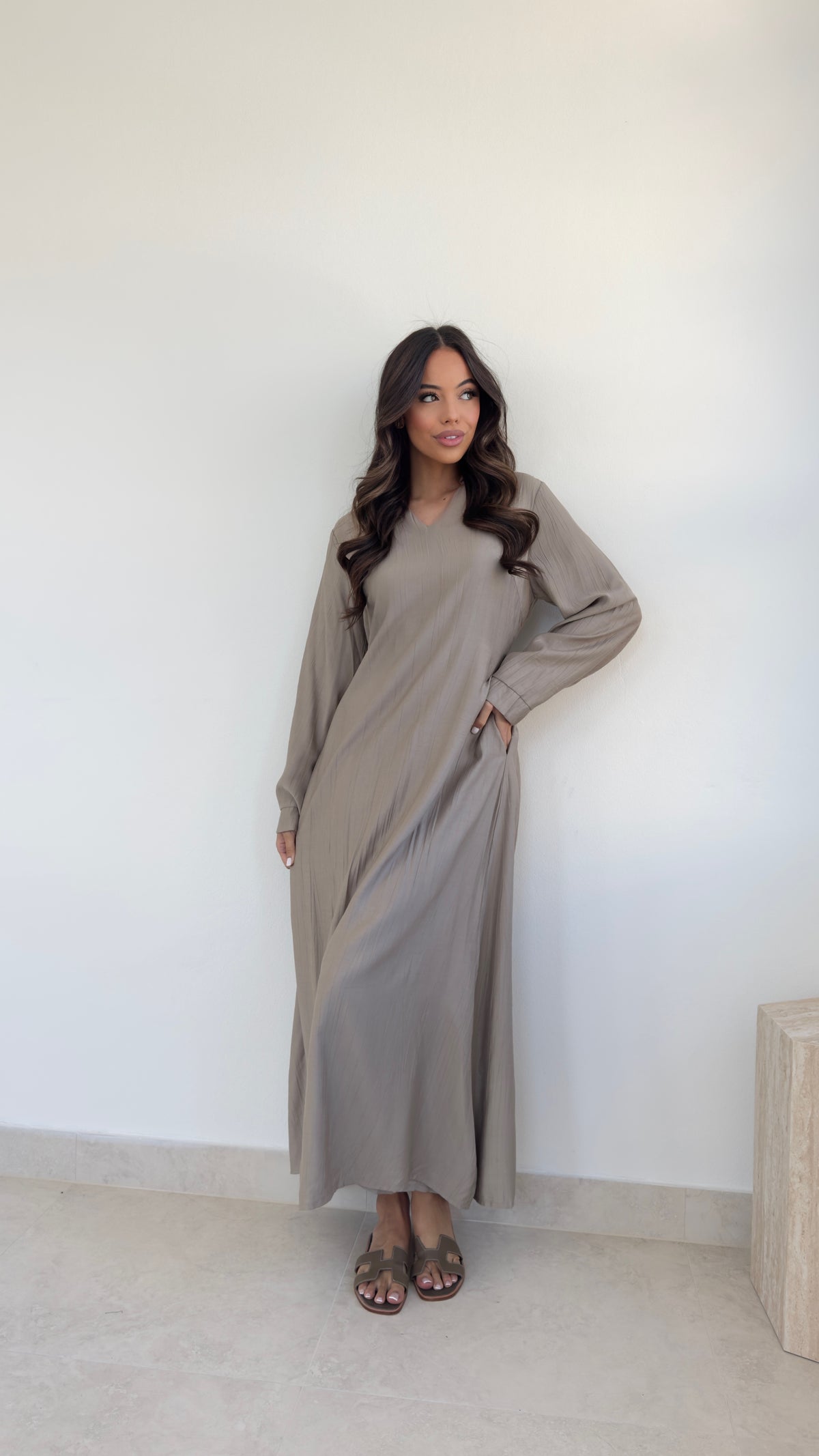 Spring flow Abaya