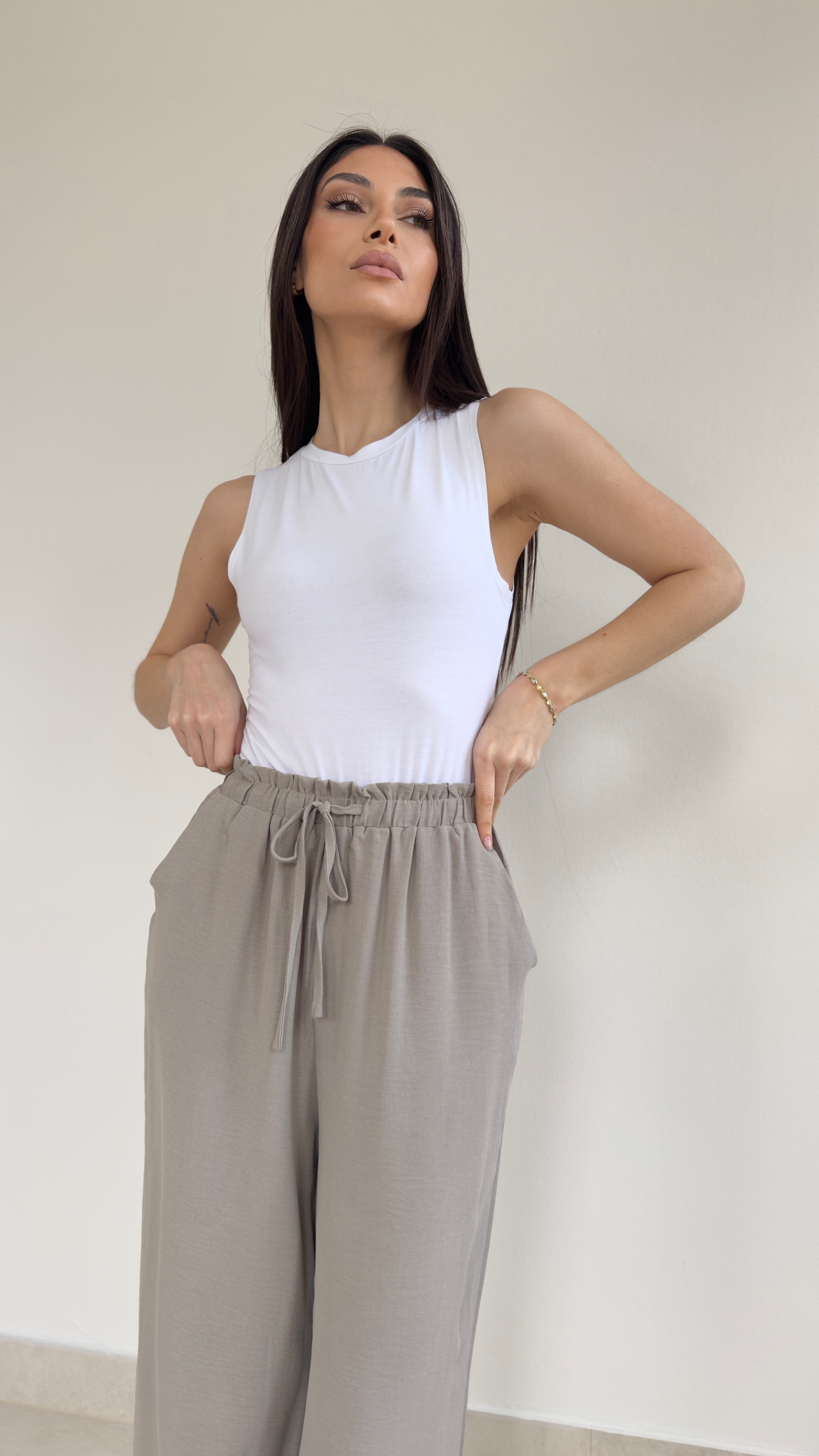 Relaxed drawstring pant