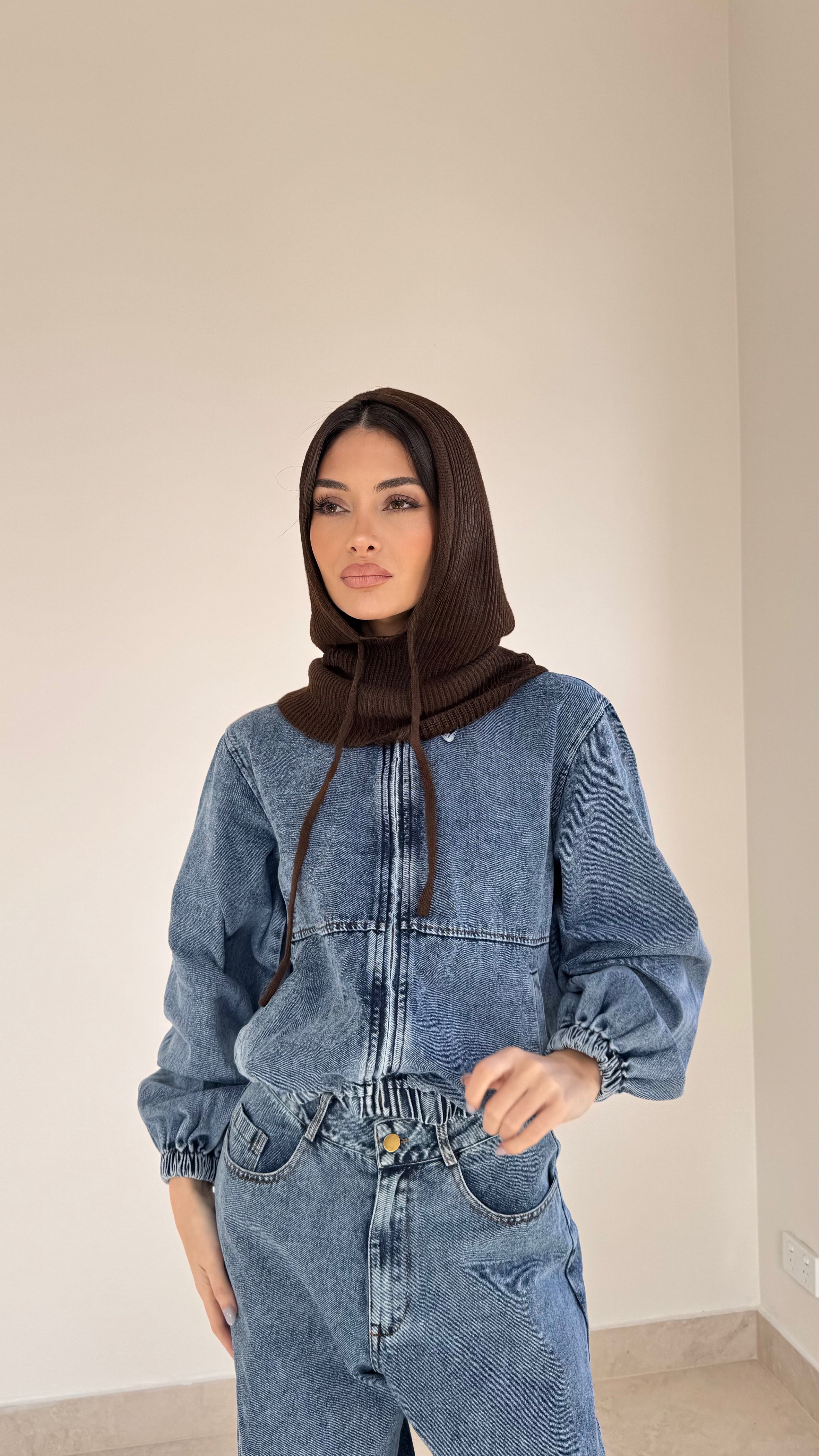 Knit hoody
