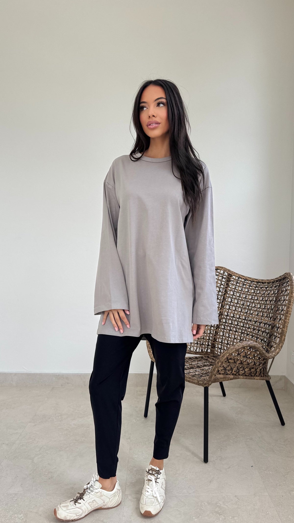 Relaxed long sleeve tee