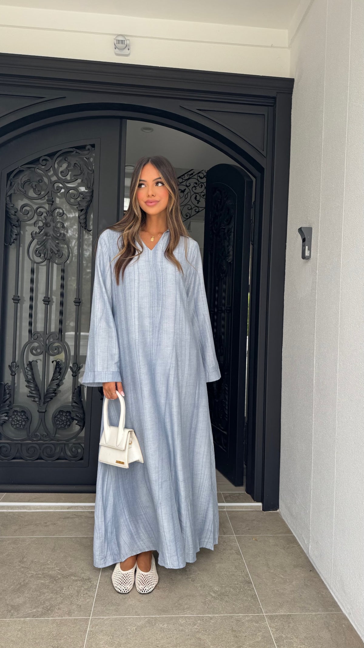 Textured Spring abaya