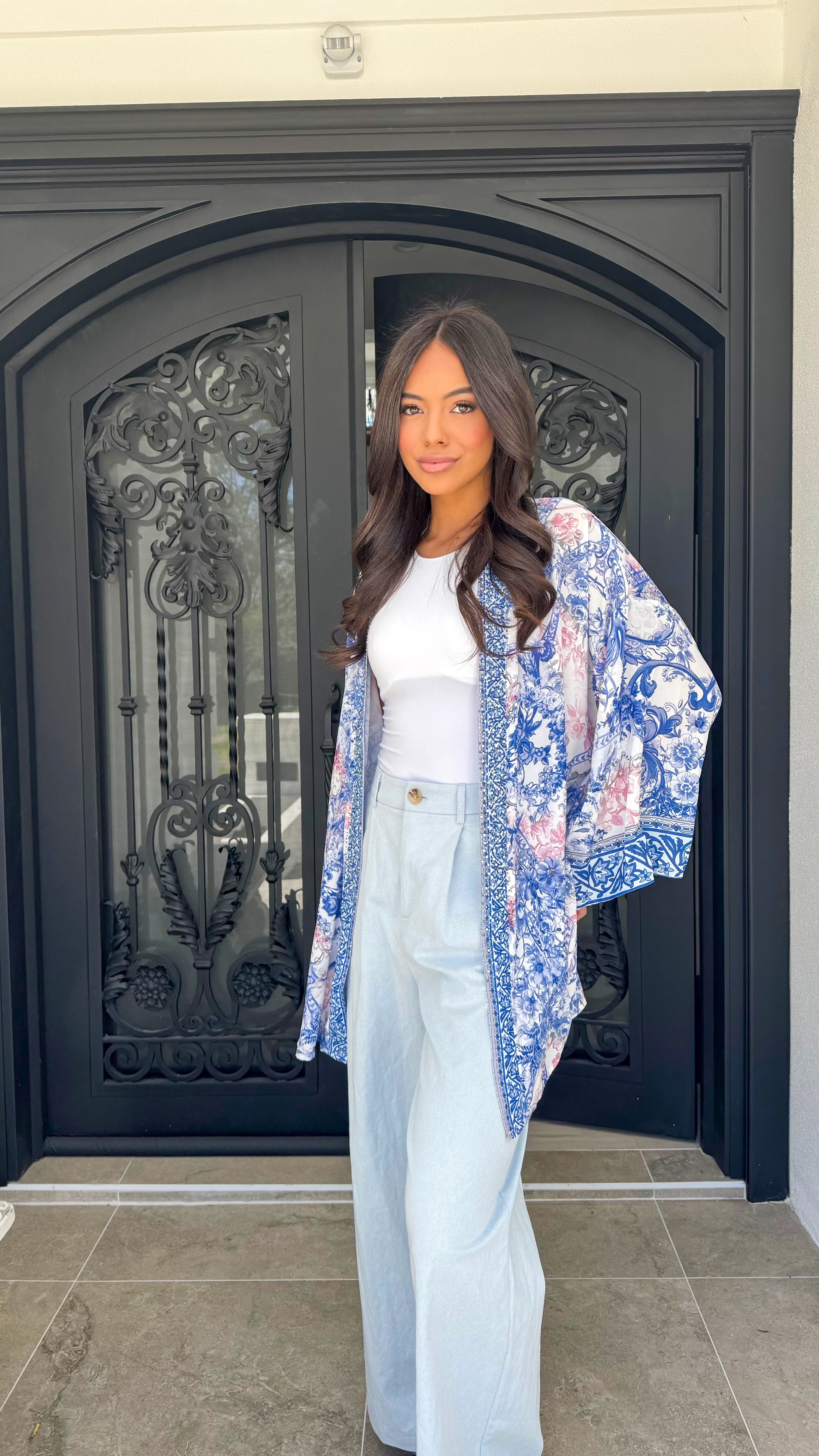 Florence Embellished cape