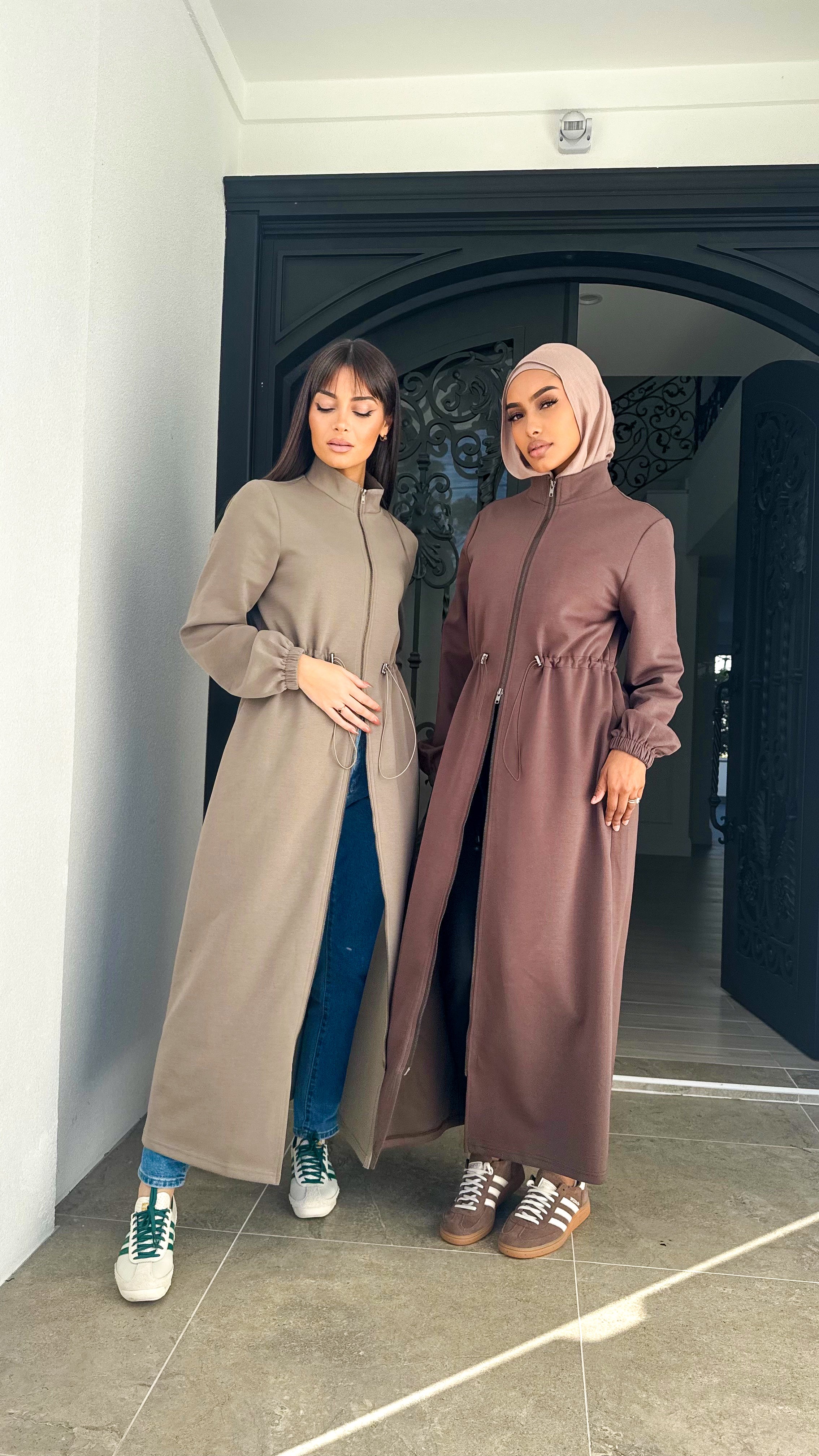 Ponte maxi zip jacket