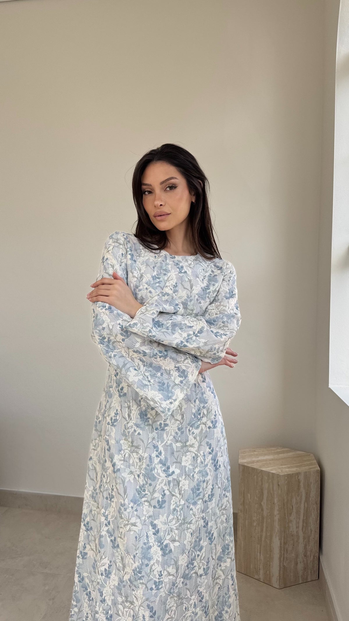 Floral lace maxi