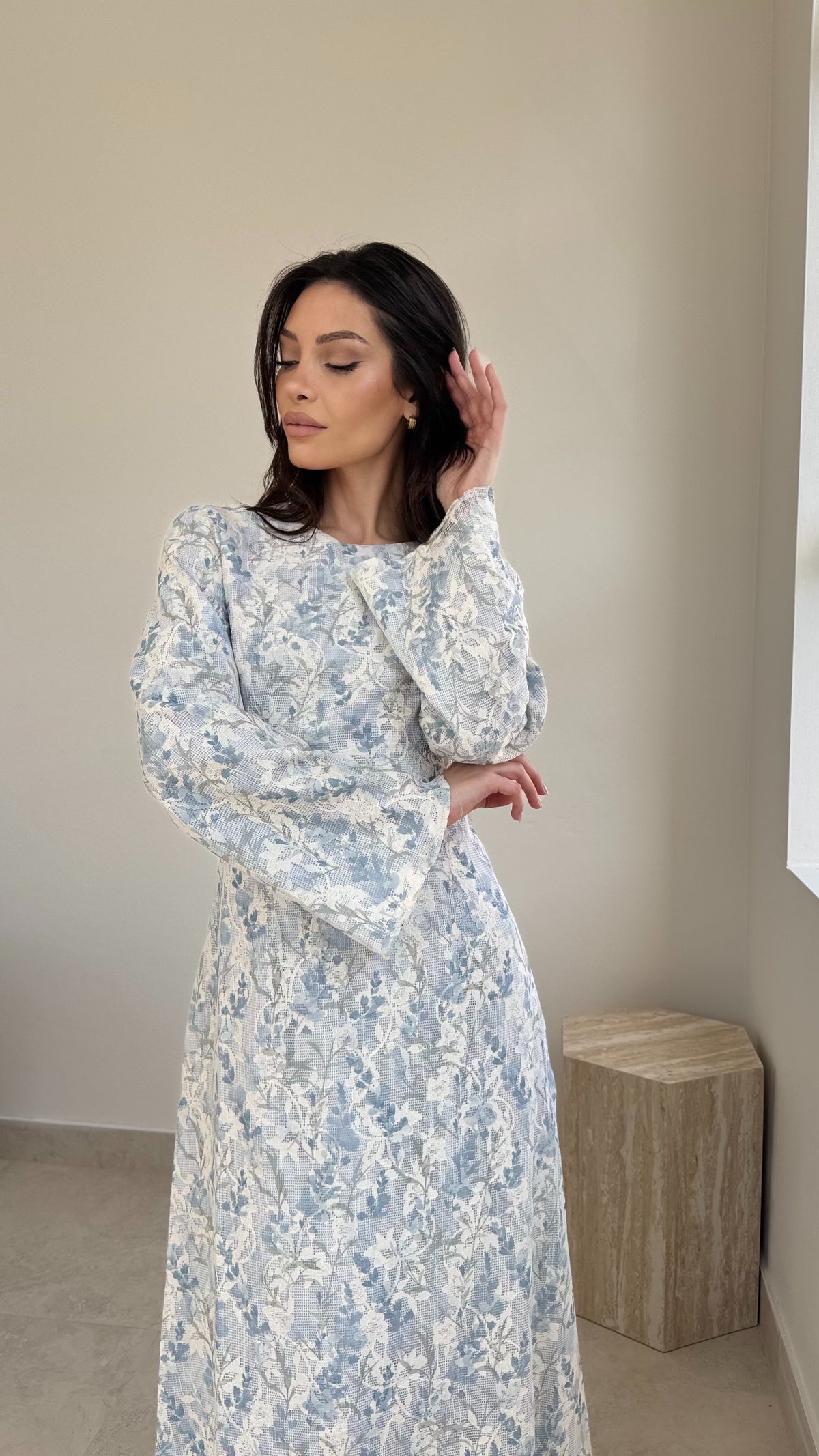 Floral lace maxi