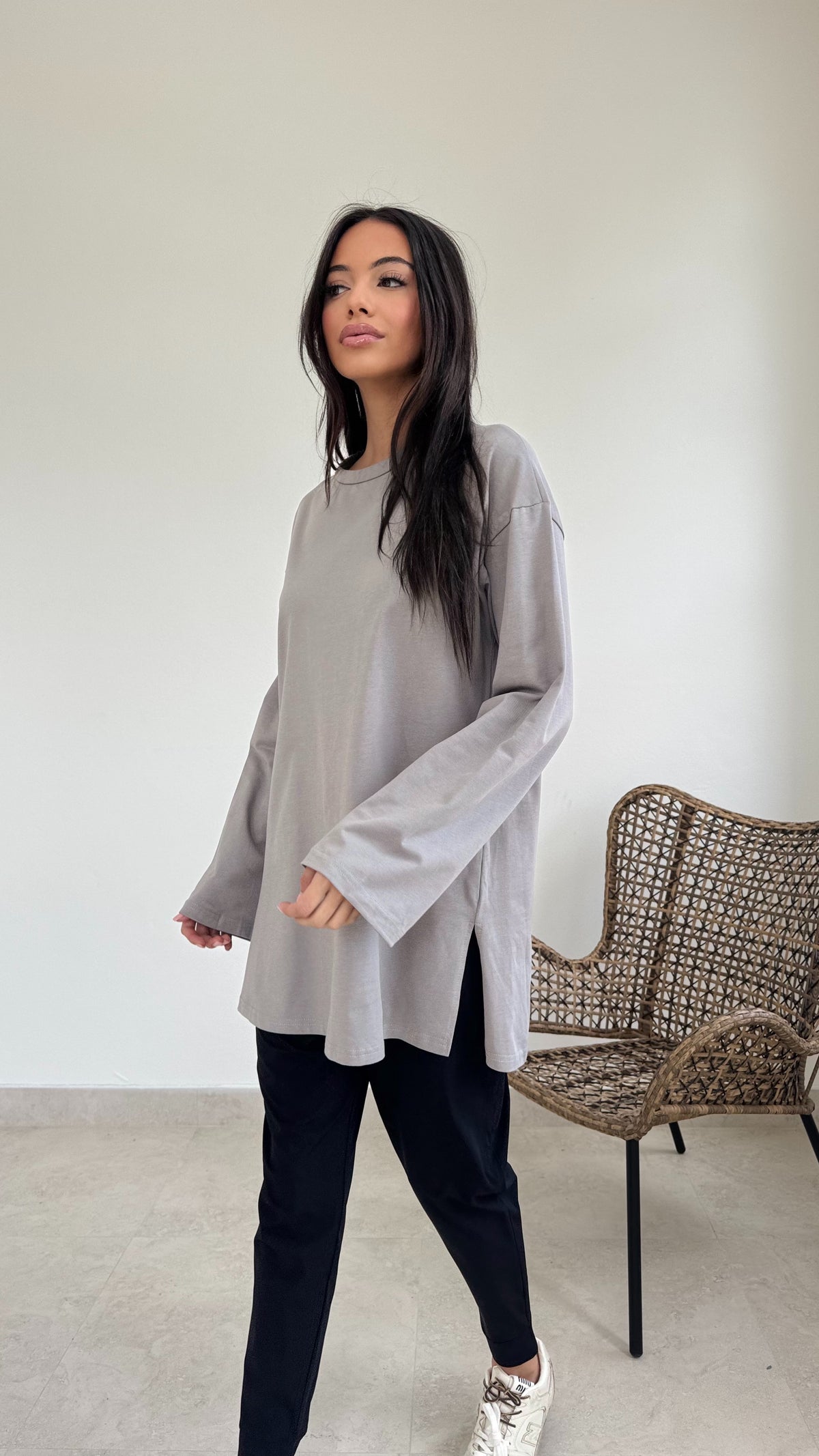 Relaxed long sleeve tee