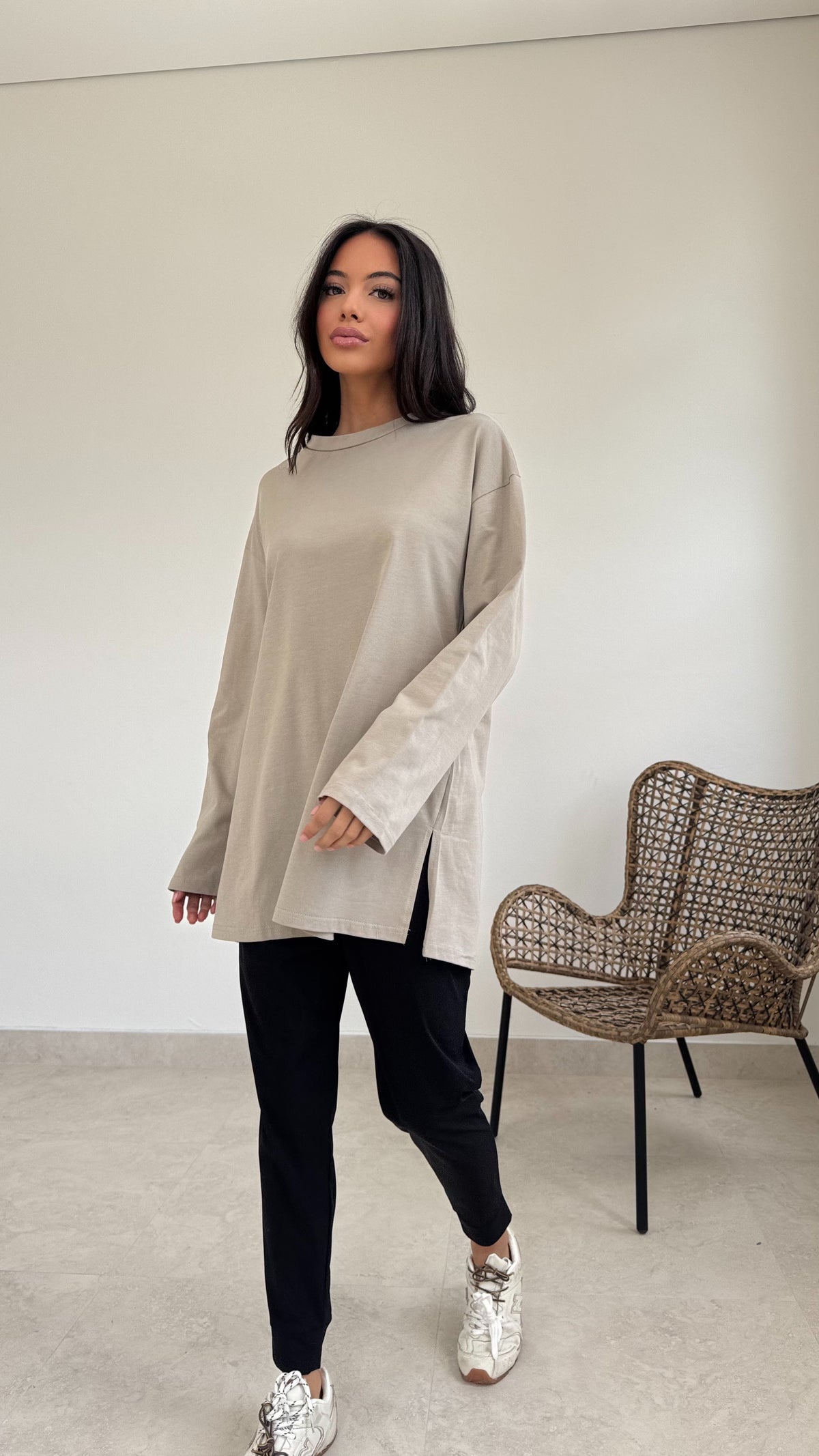 Relaxed long sleeve tee