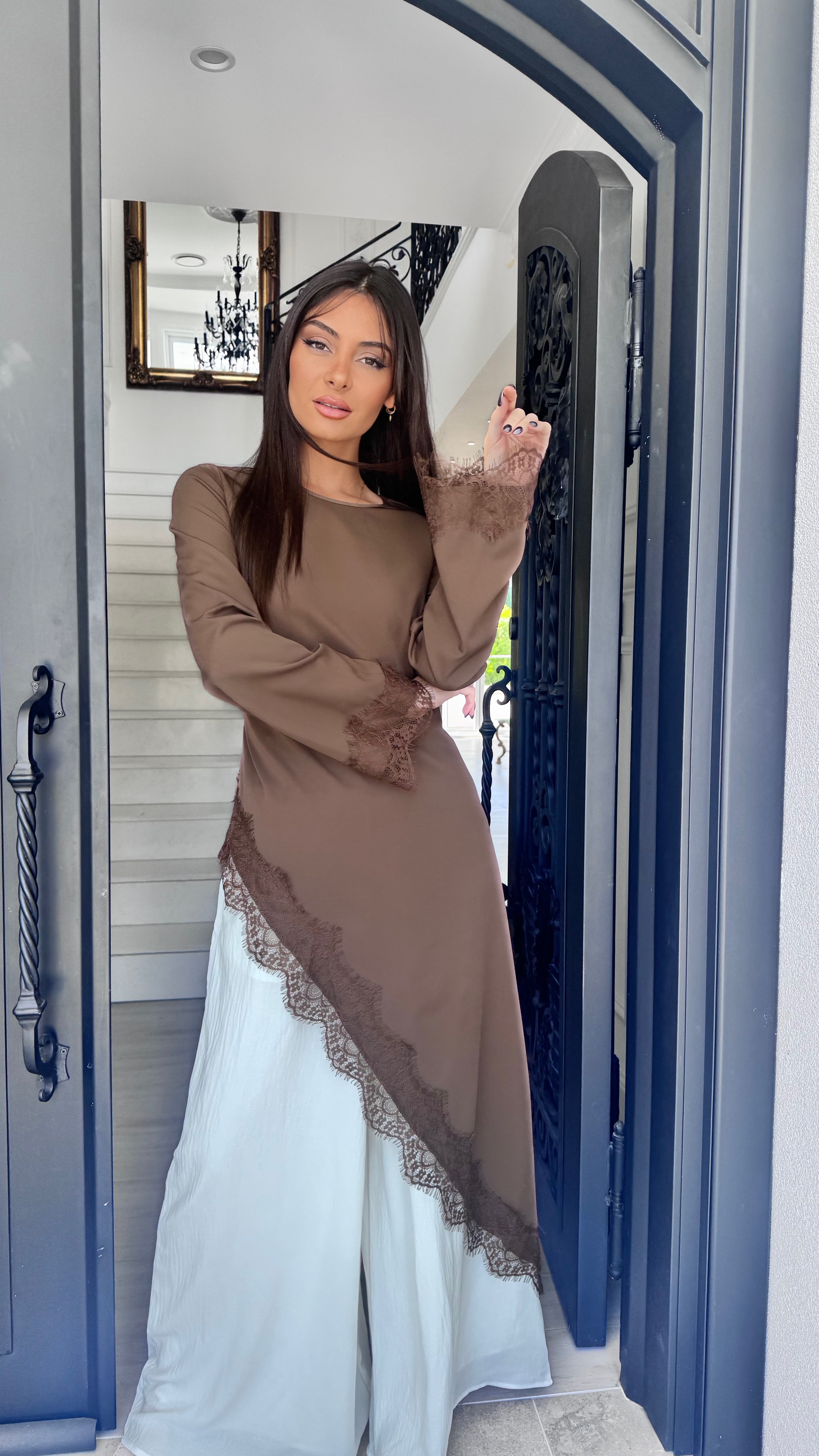 Soft Lace Trim Top for Everyday Wear | Urban Culture