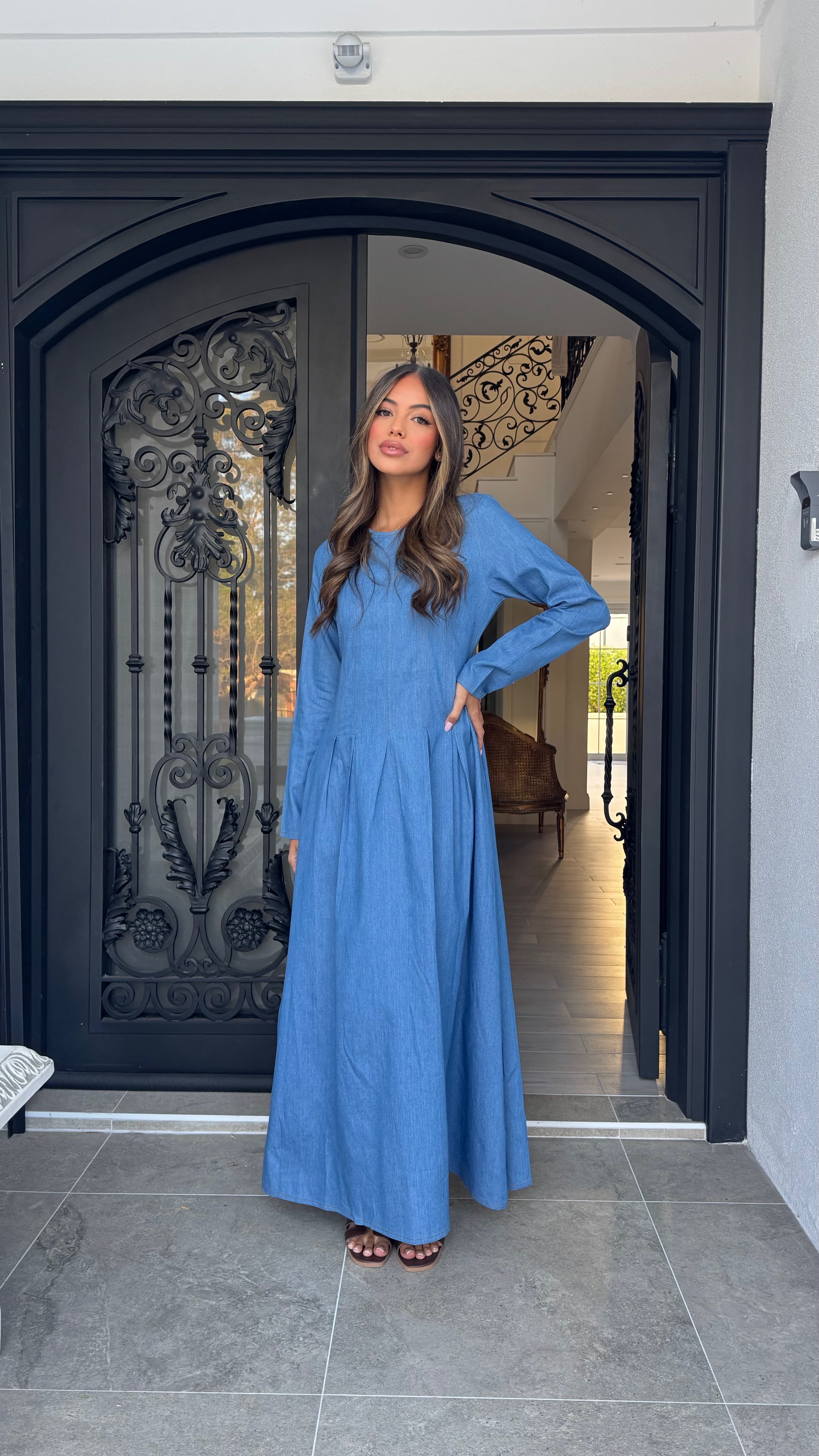 Denim maxi