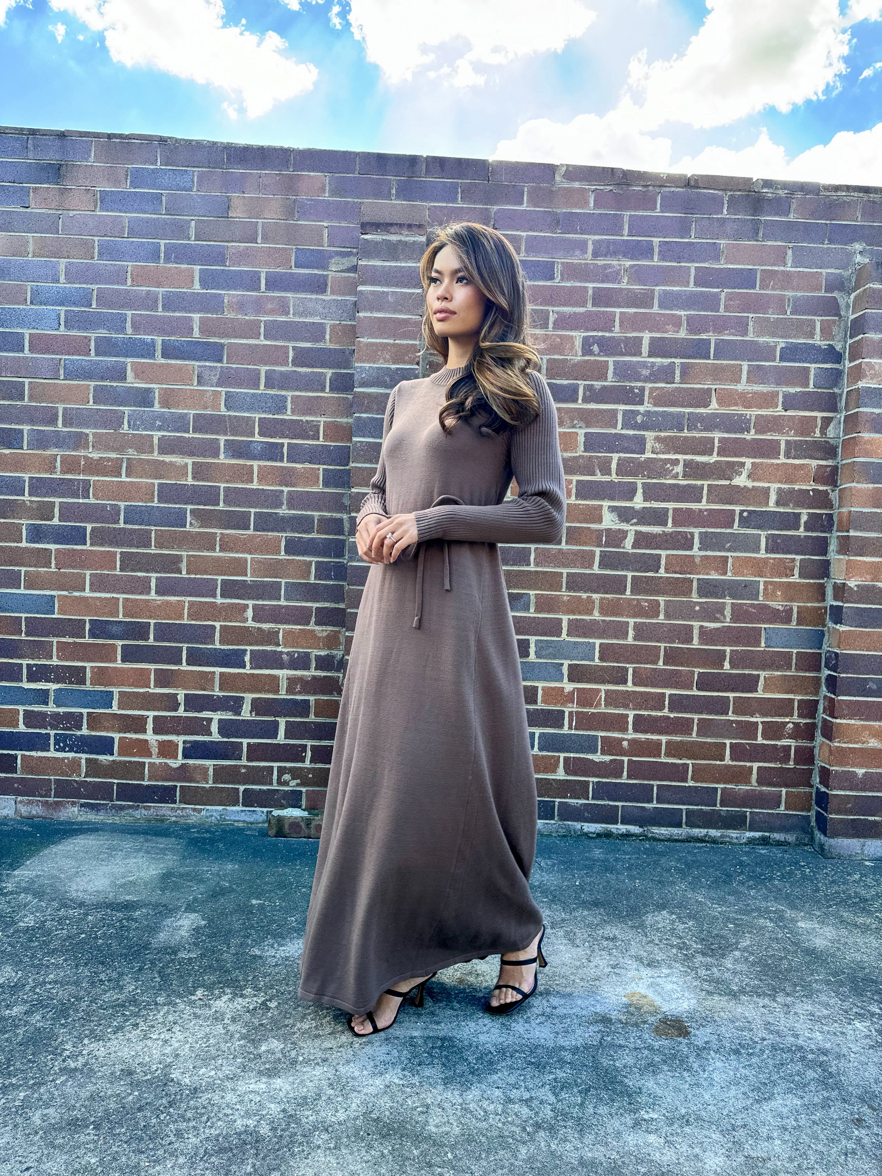 Flow on knit Maxi