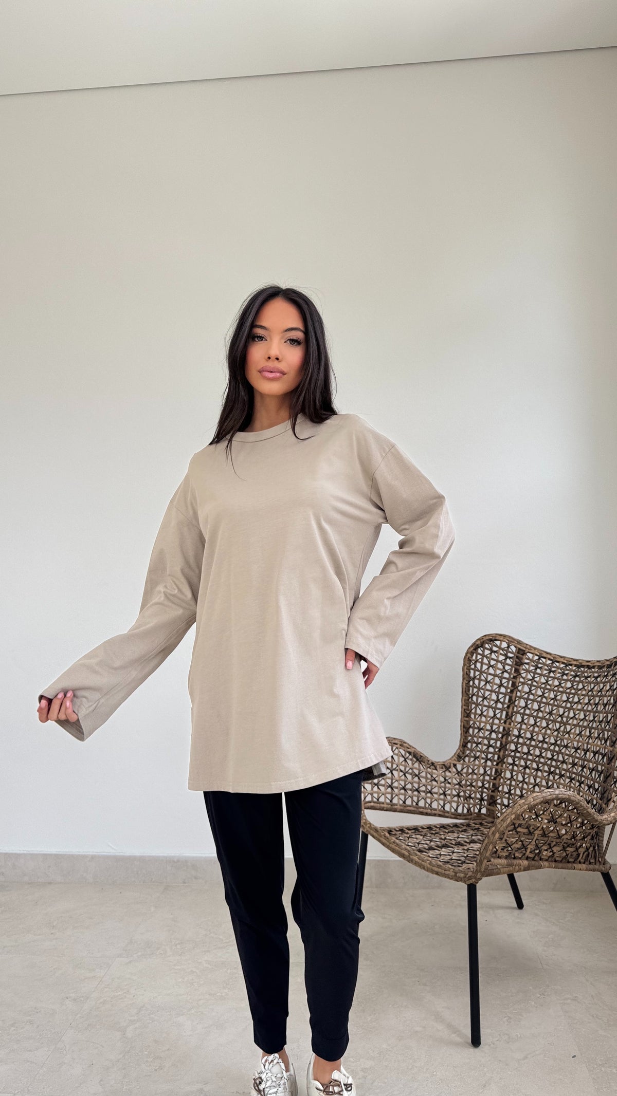 Relaxed long sleeve tee