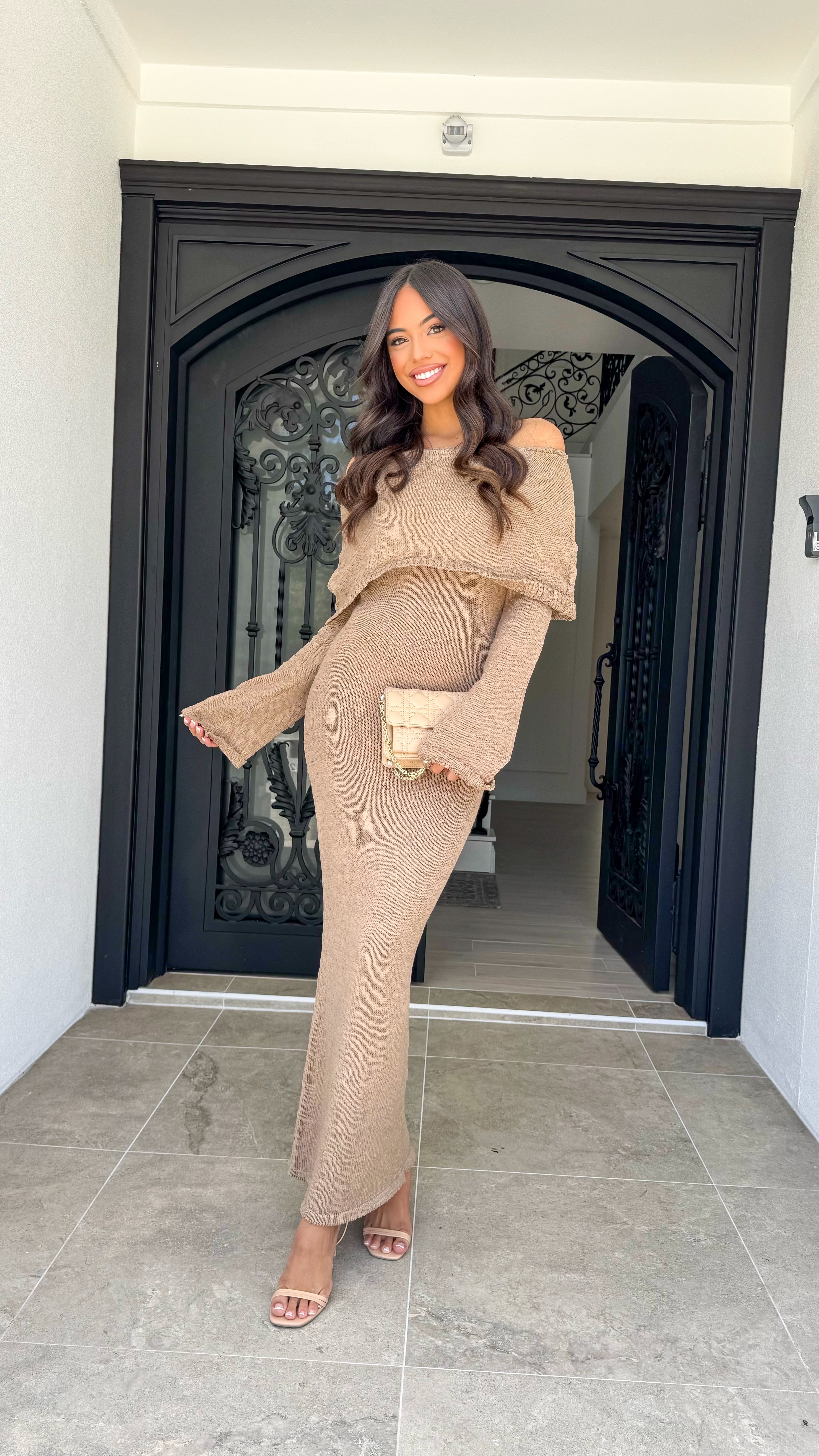 Glam off shoulder dress