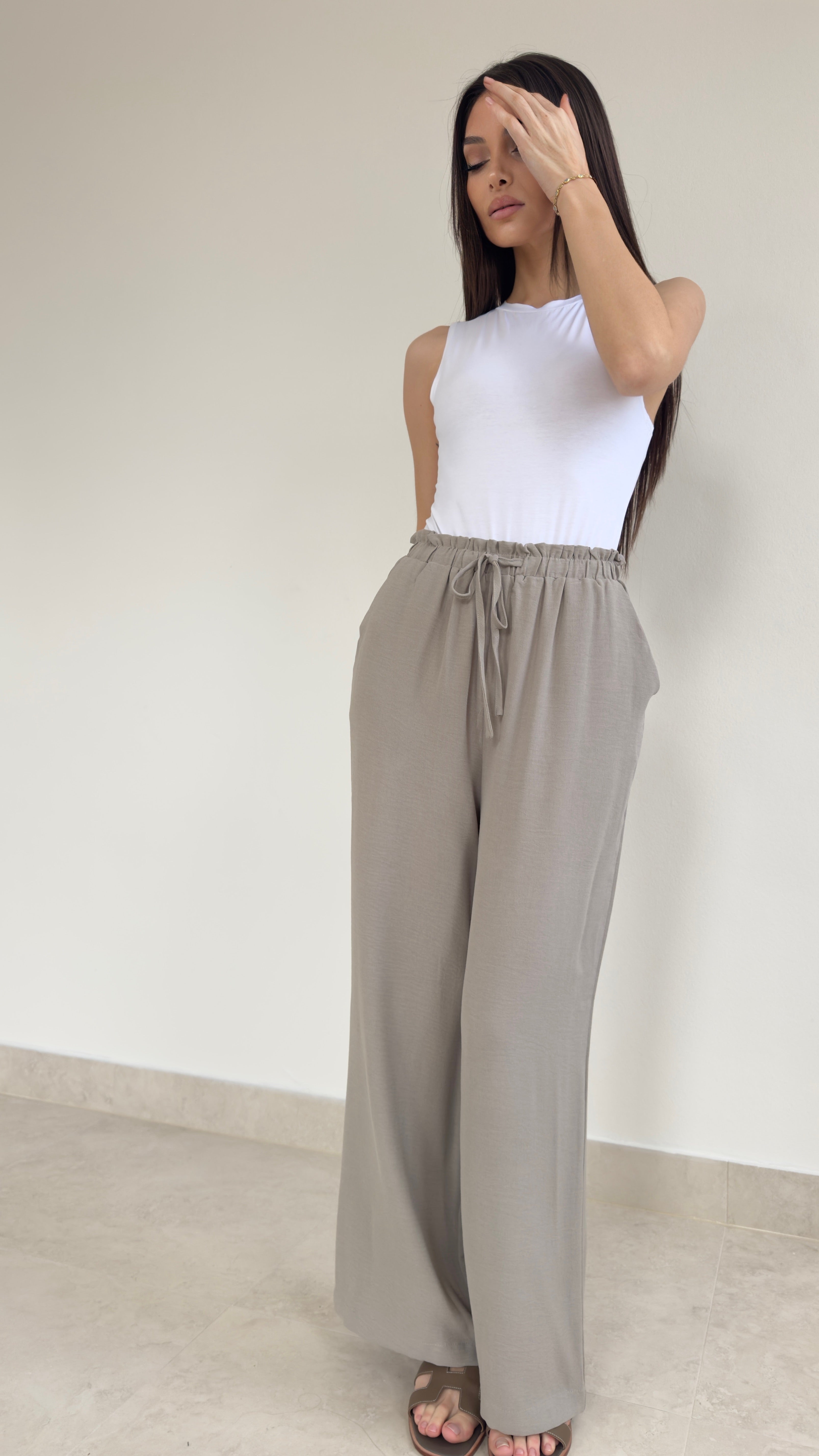 Relaxed drawstring pant
