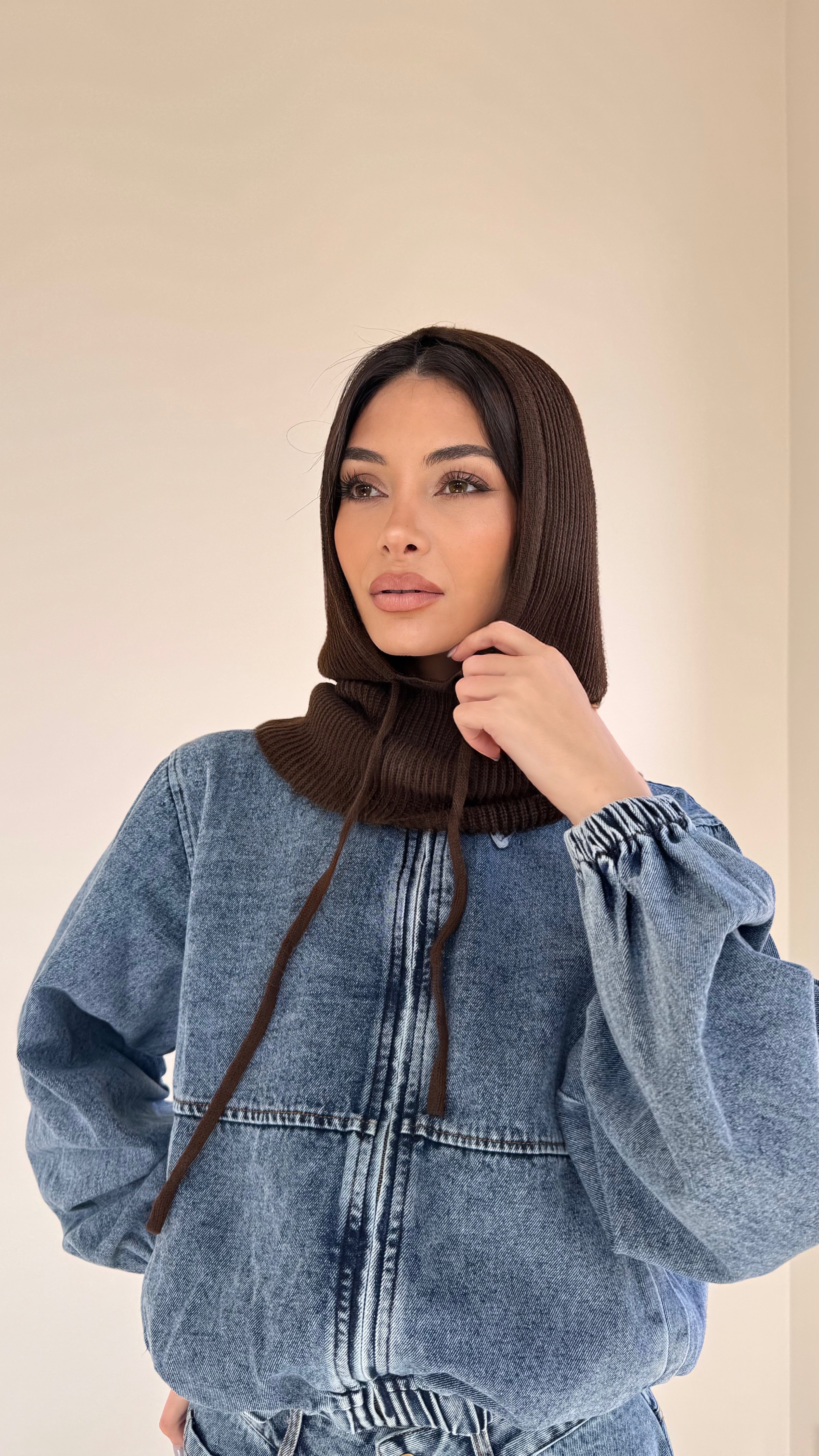 Knit hoody