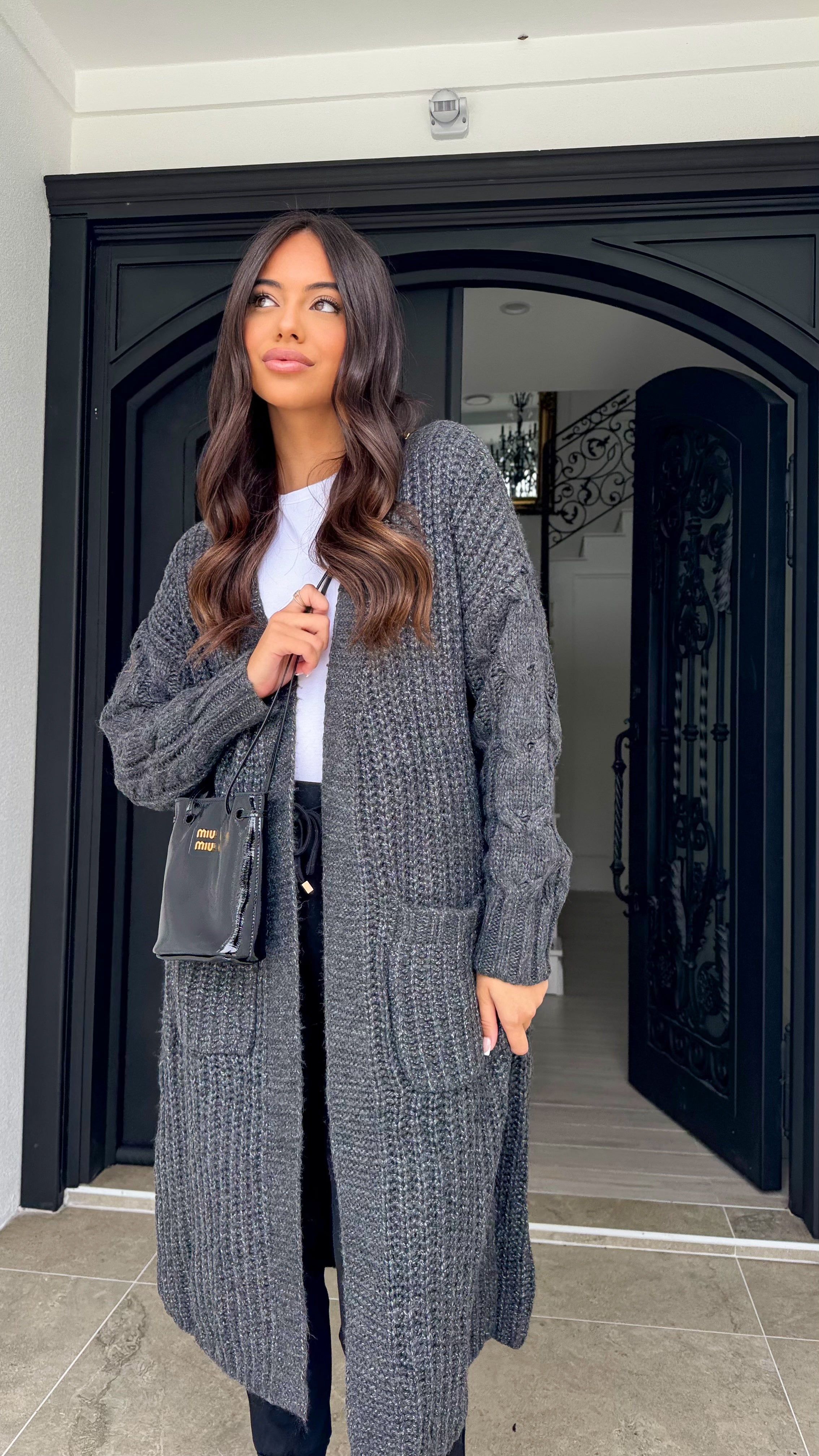 Cable knit Cardigan