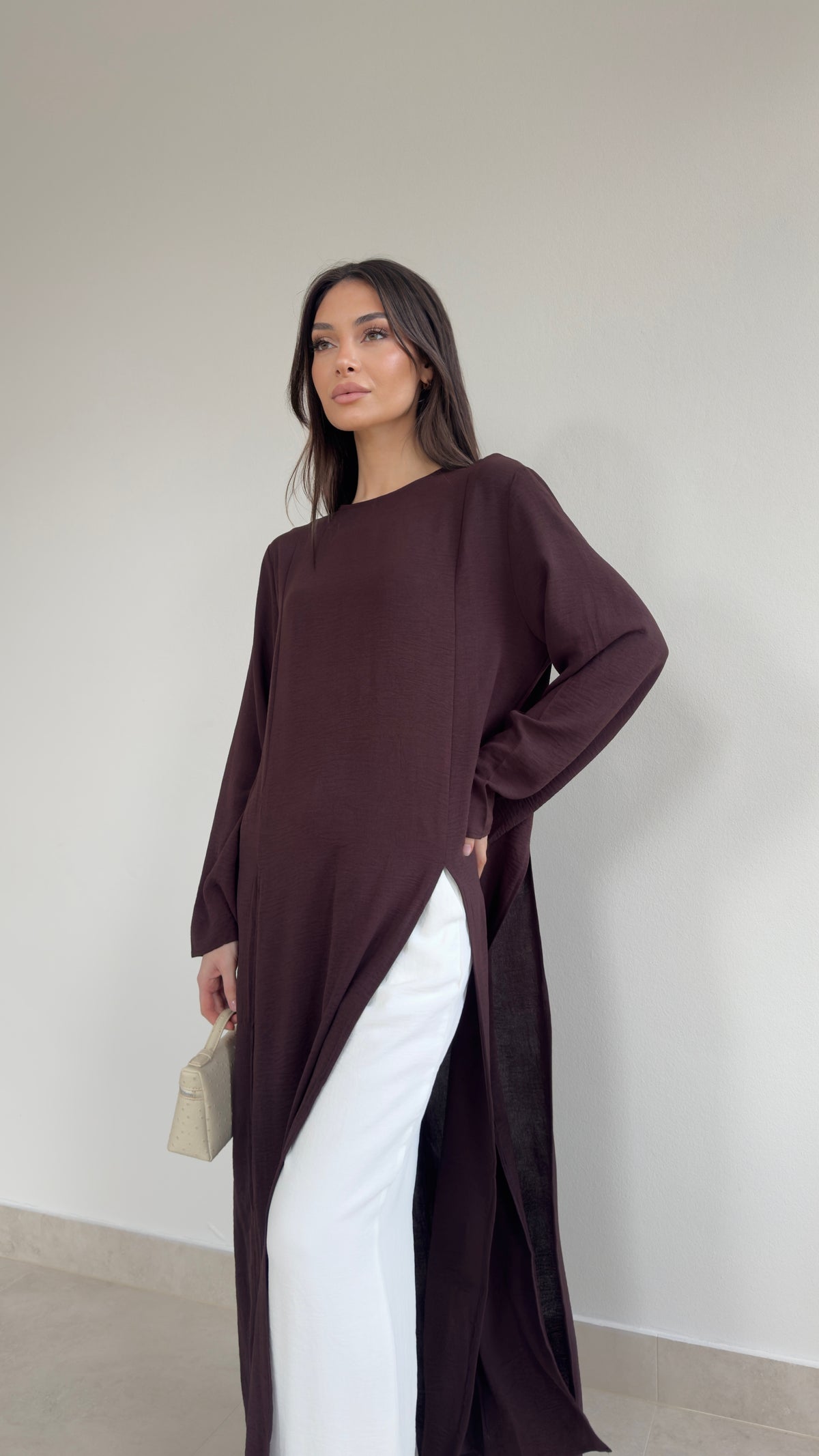 Modest split tunic