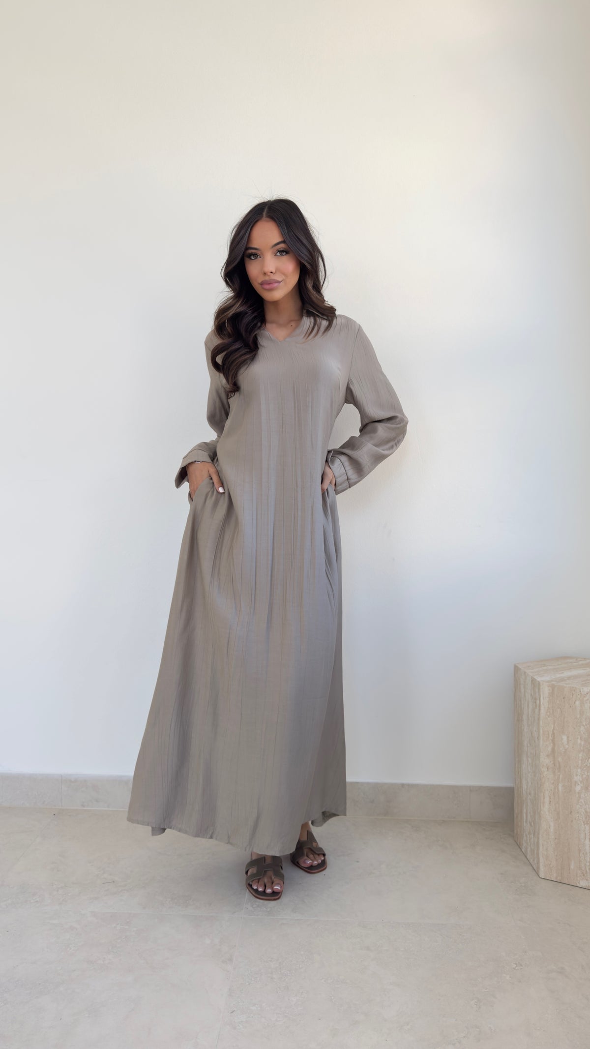 Spring flow Abaya