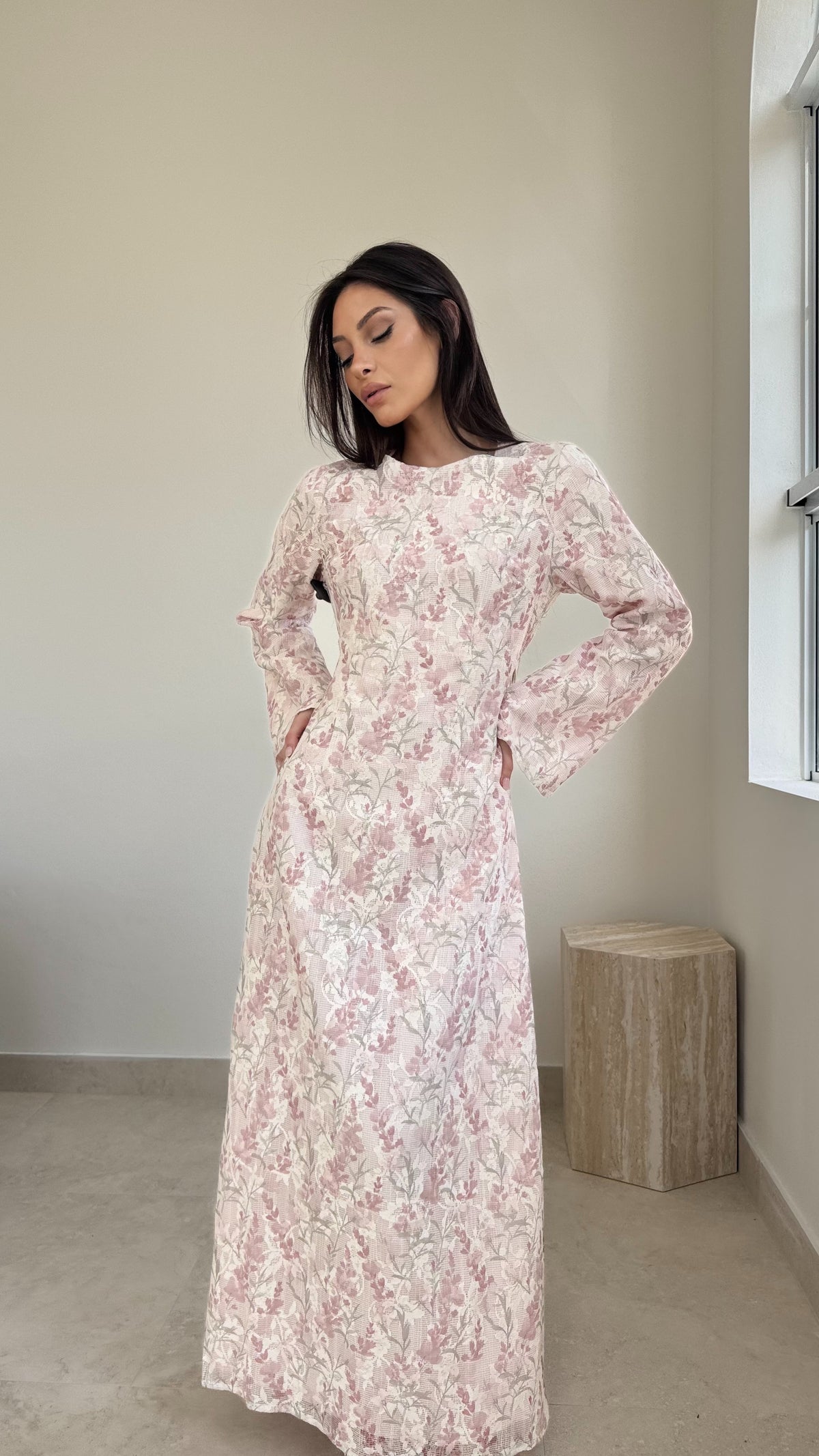 Floral lace maxi