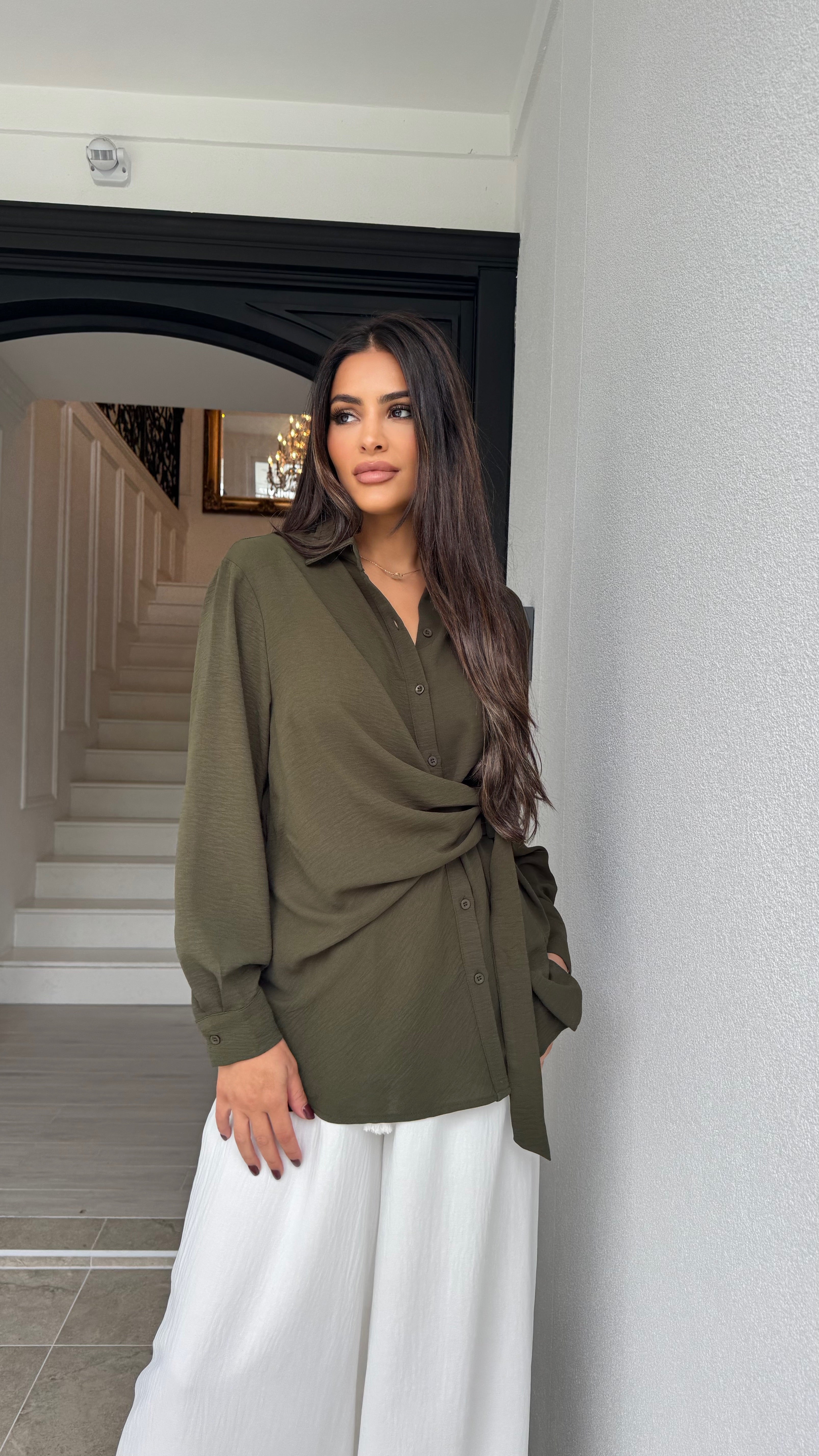 Gold Buckle Blouse