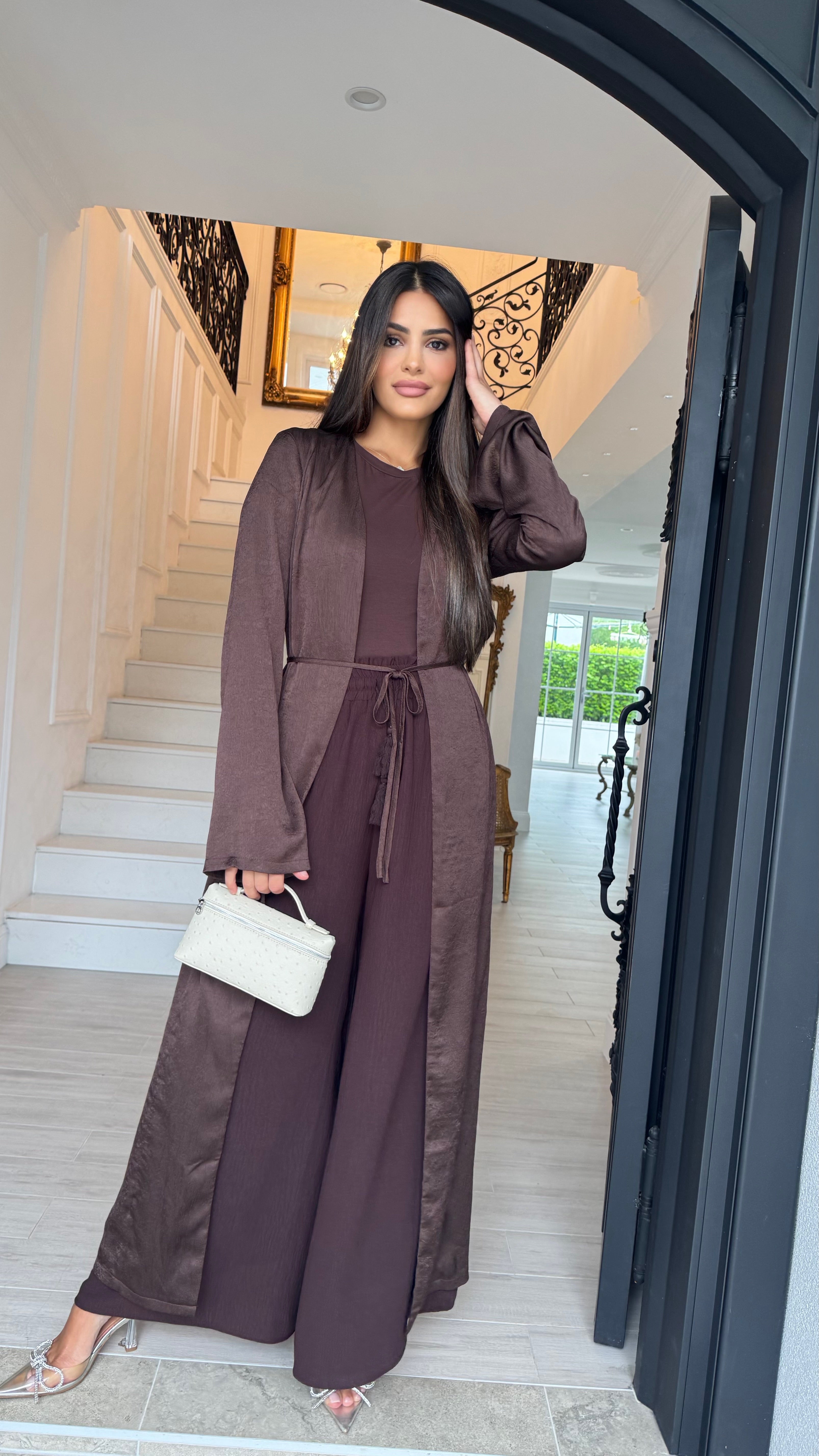 Alira Satin Drape Cape