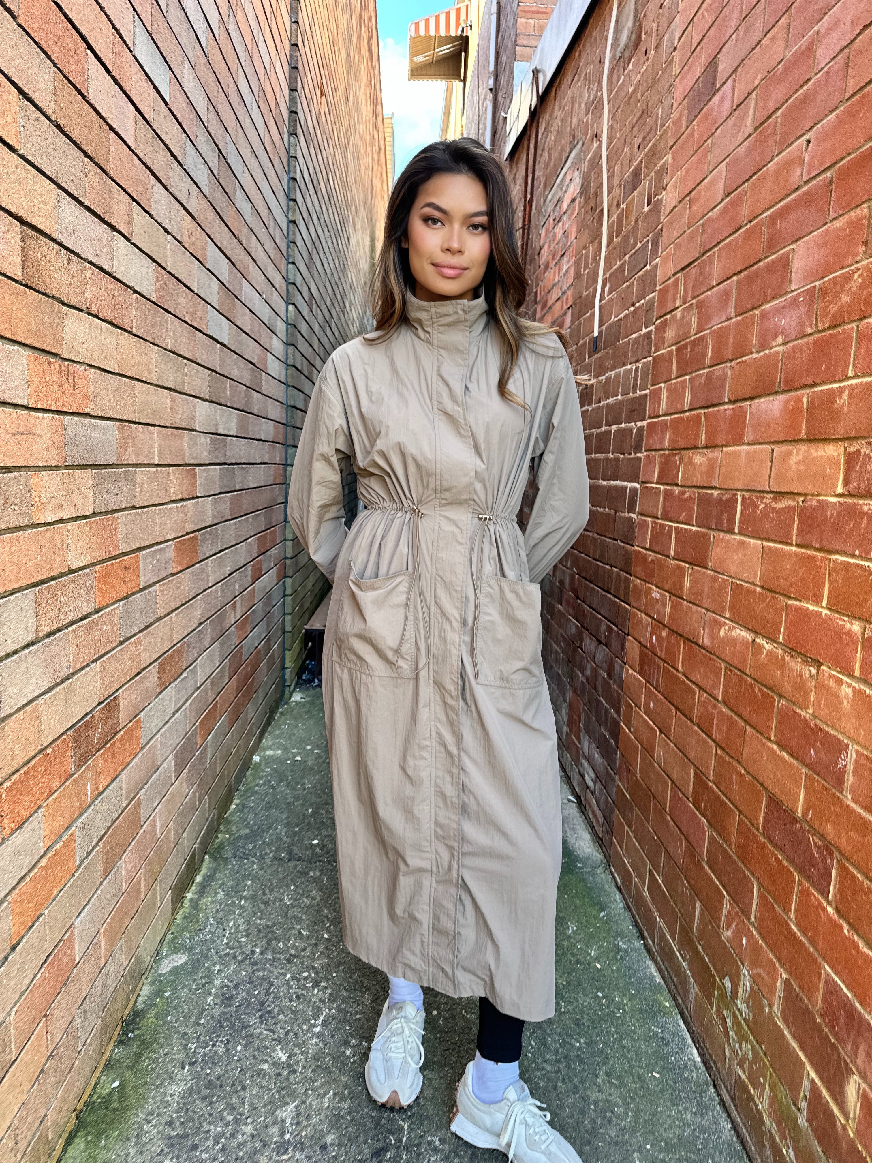 Longline Trench Dress