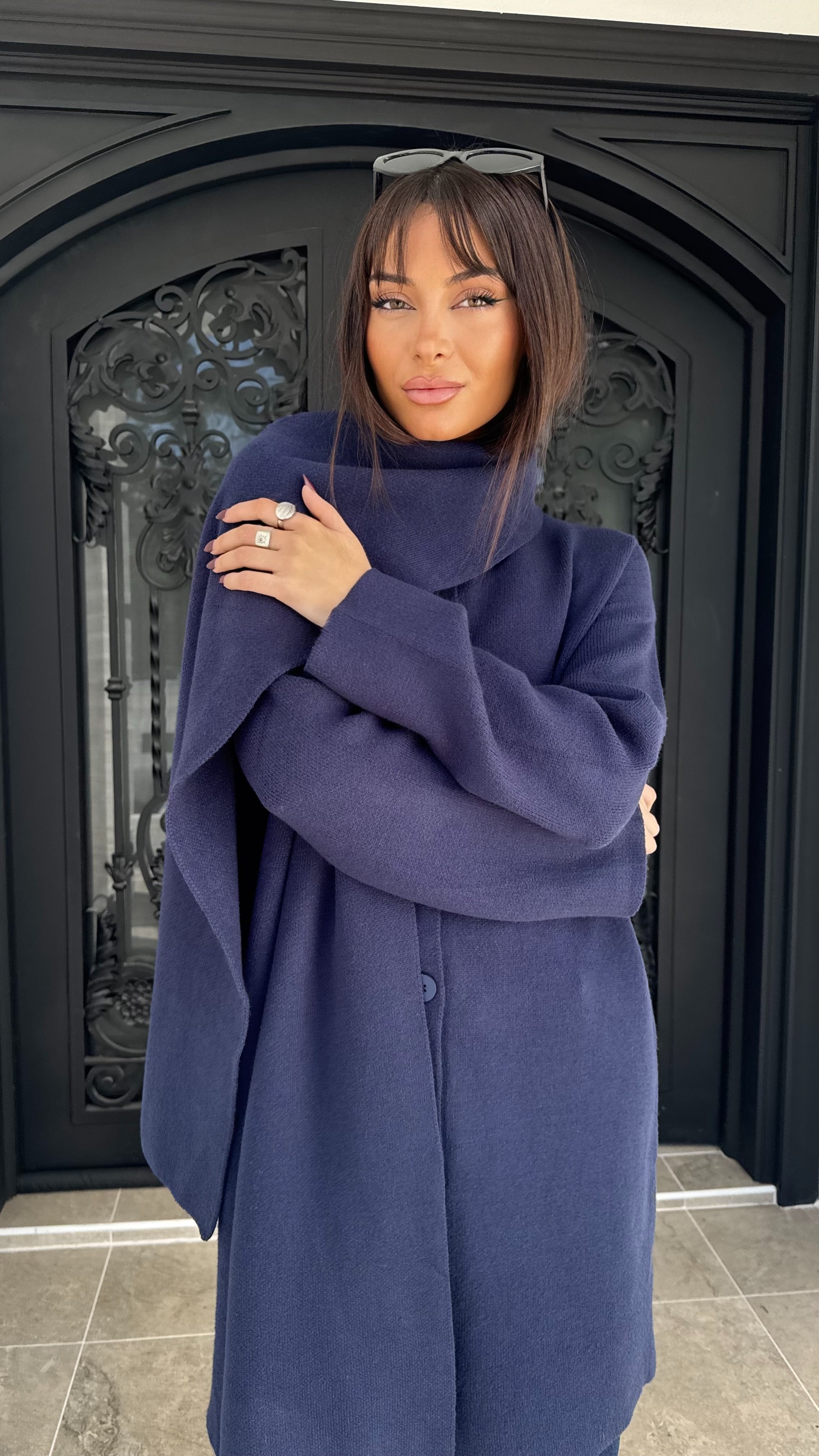 Sara Scarf Knit Cardigan