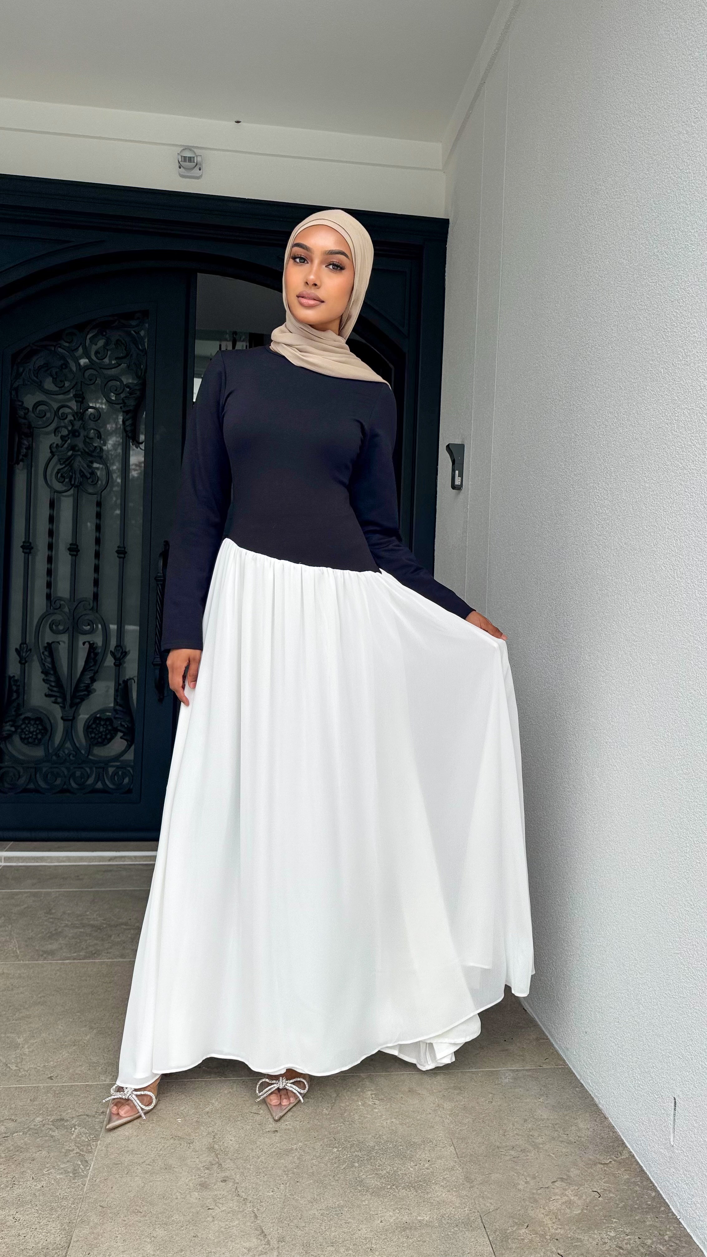 Monochrome Glam Maxi