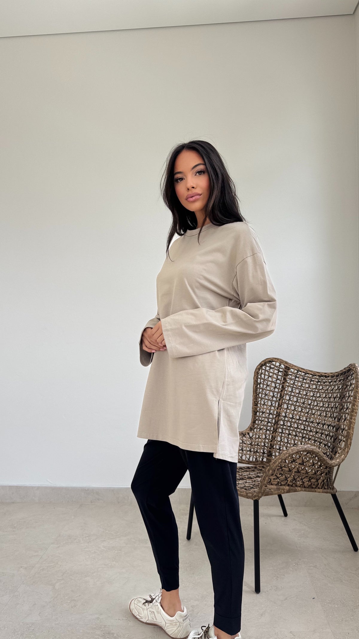 Relaxed long sleeve tee
