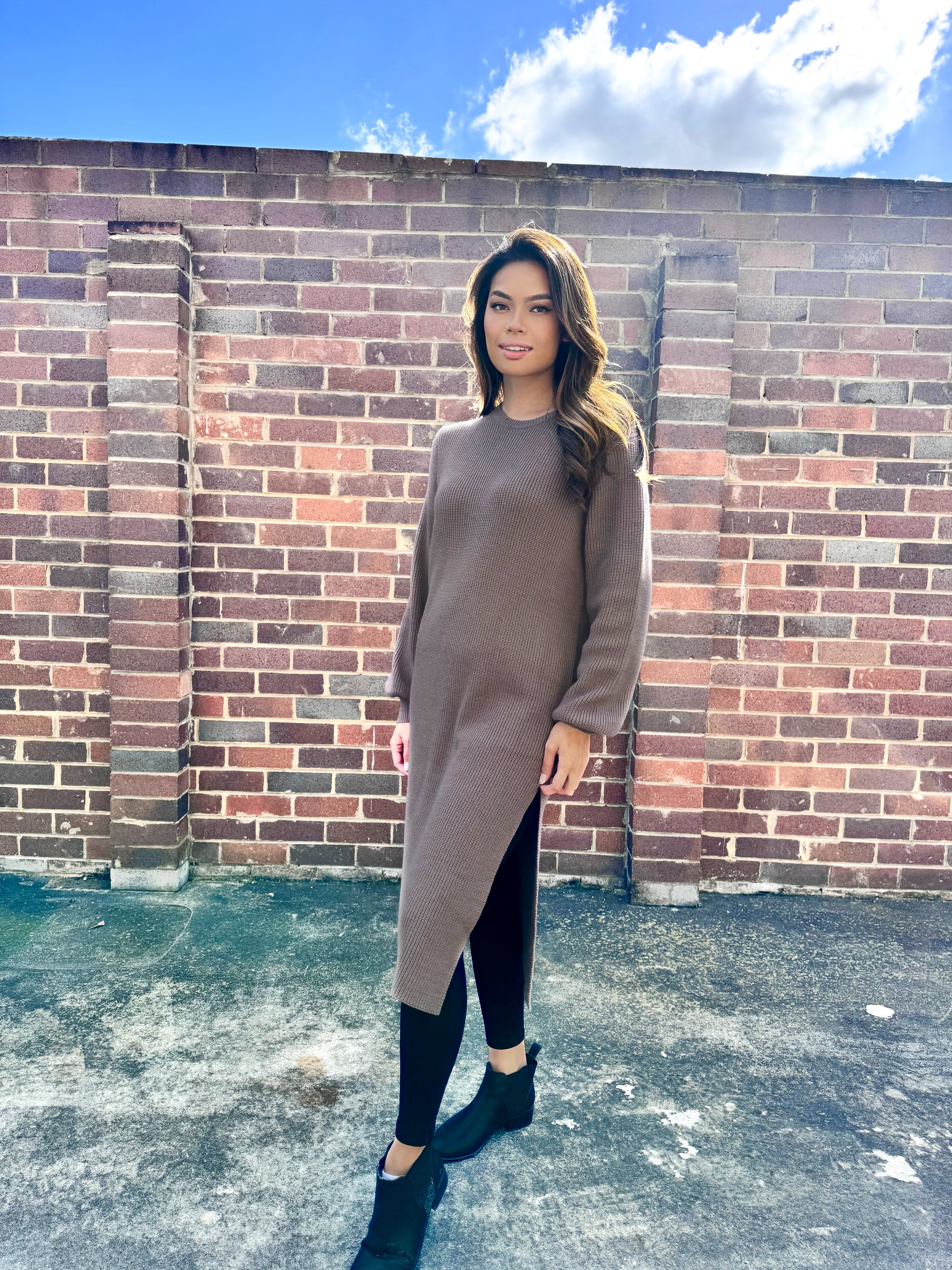 Chunky knit Midi