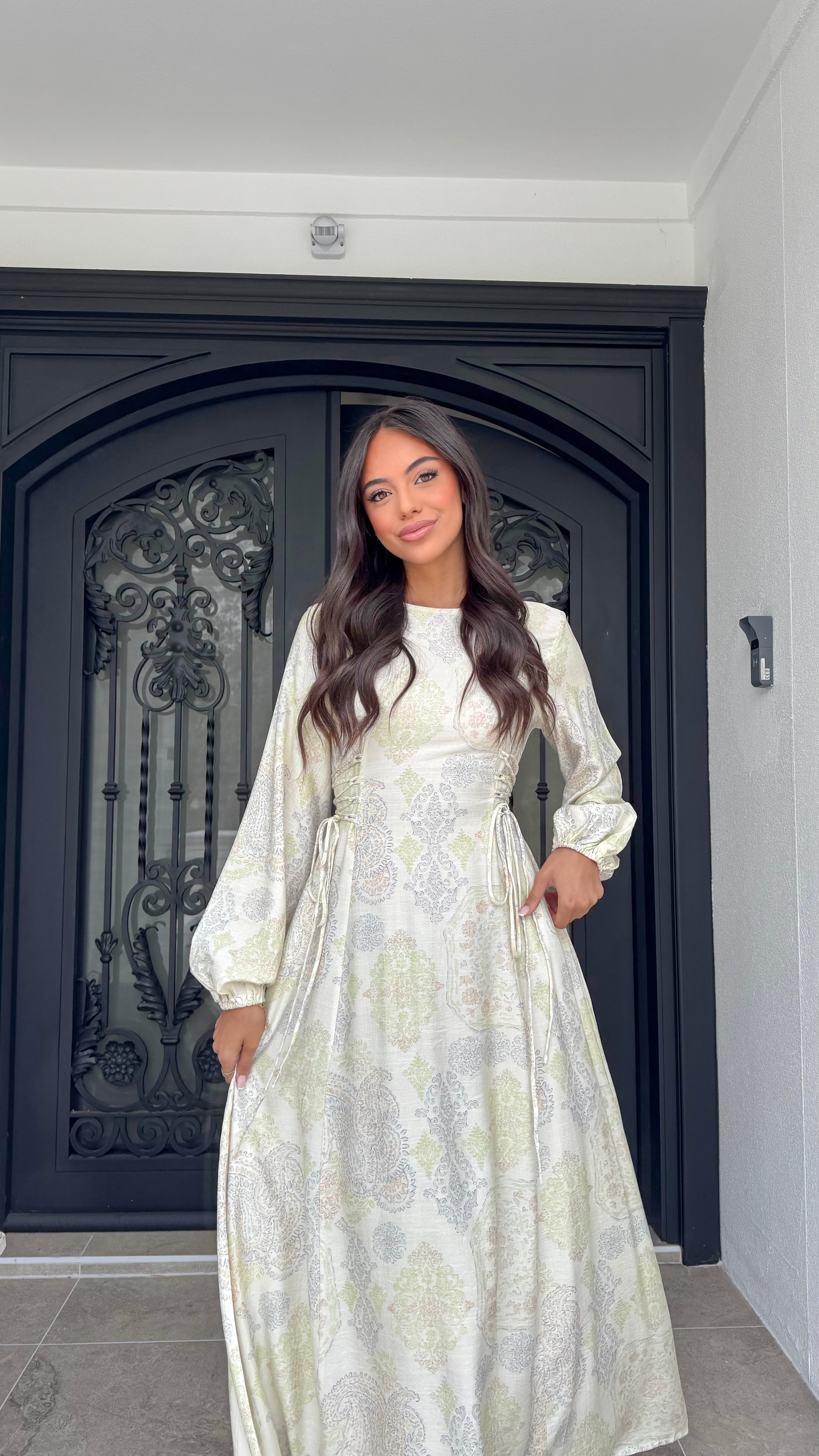 Lamour side tie maxi
