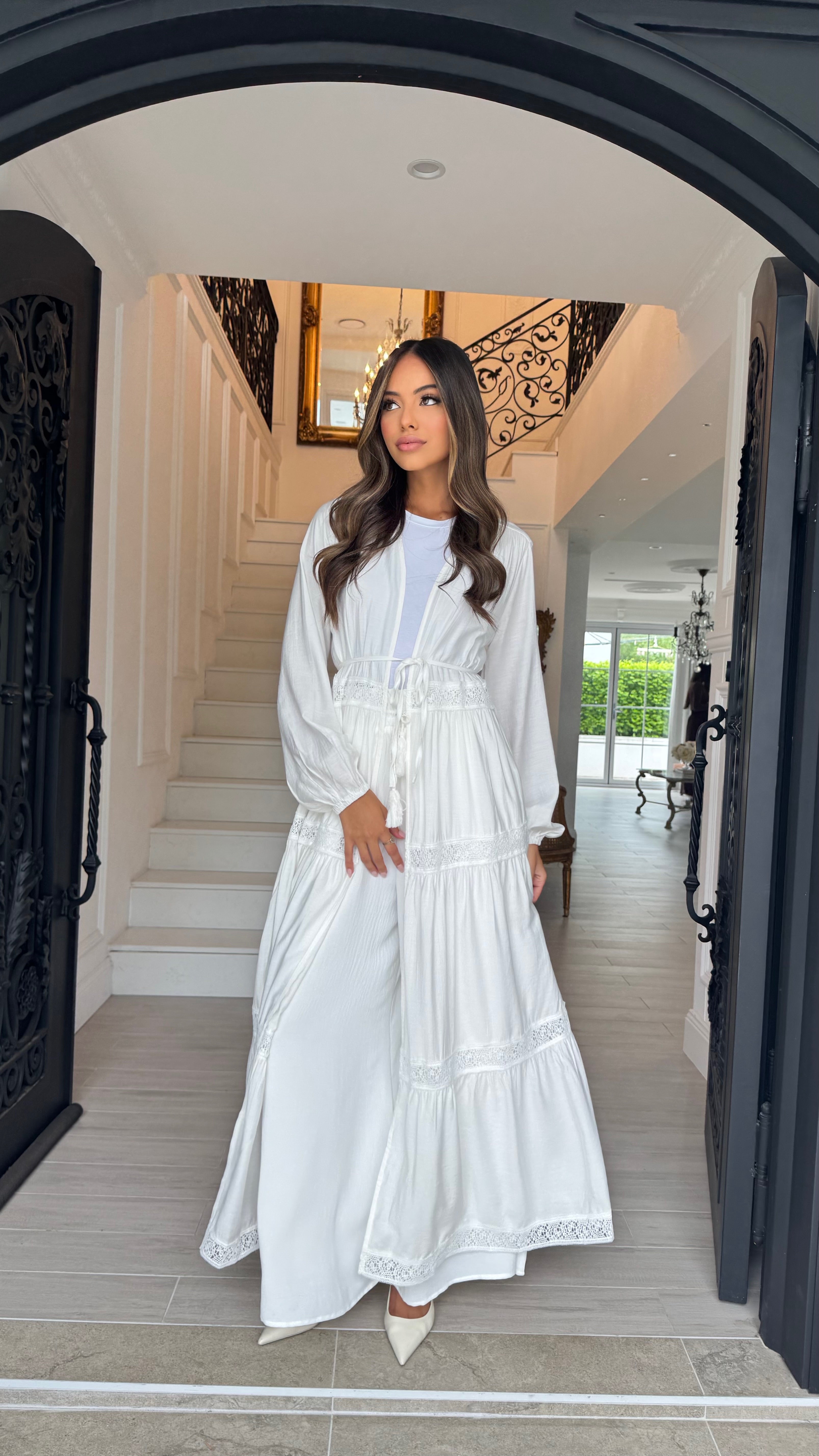 Alira Lace Detail Cape