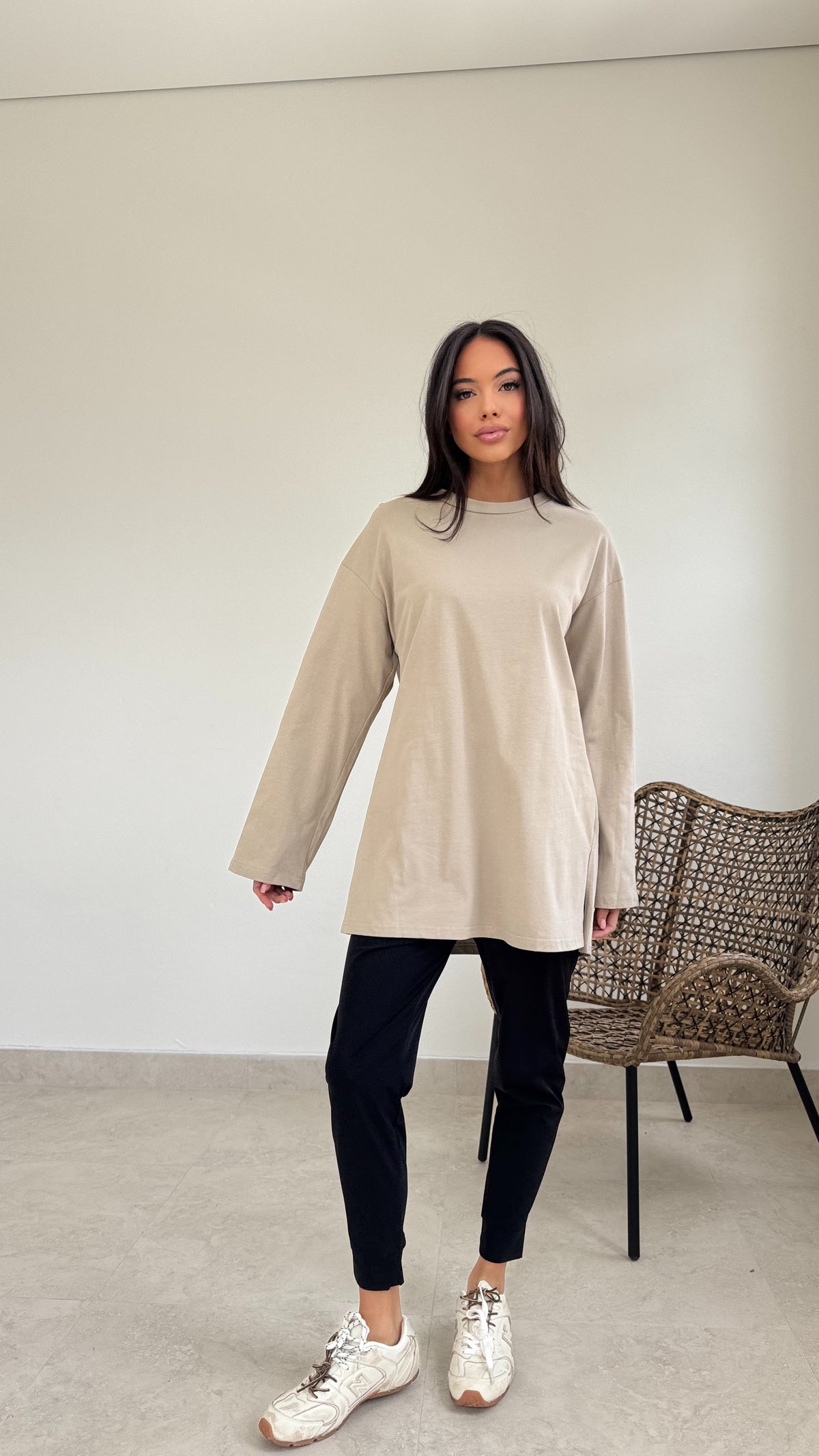 Relaxed long sleeve tee