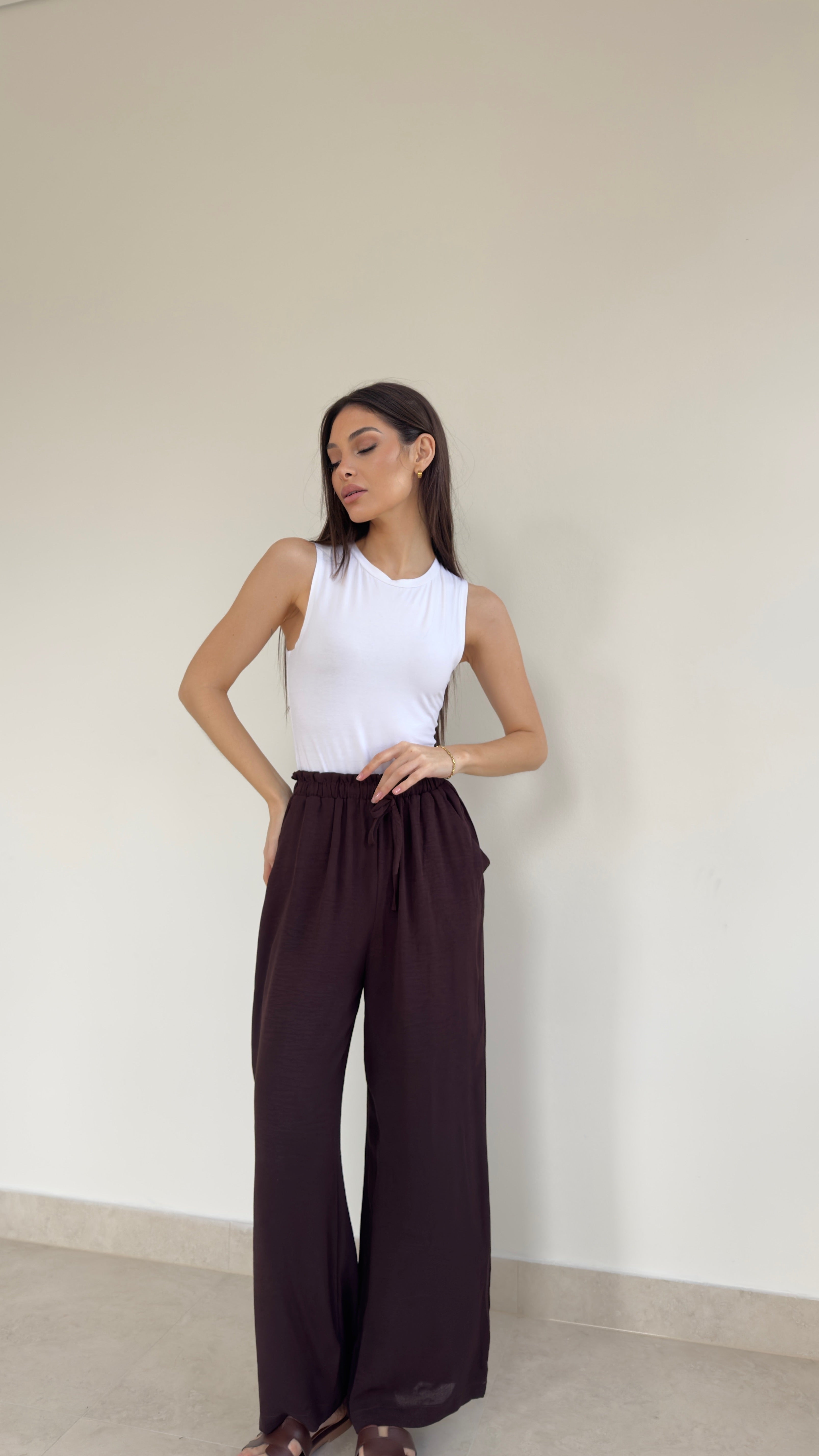 Relaxed drawstring pant